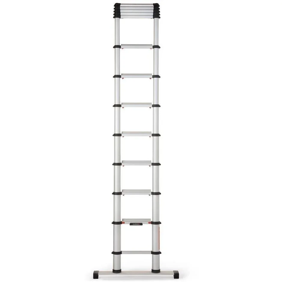 Teleskopleiter mit Stabilisator - 4,6m Arbeitshöhe - max 150 kg MET Tragetasche - 3