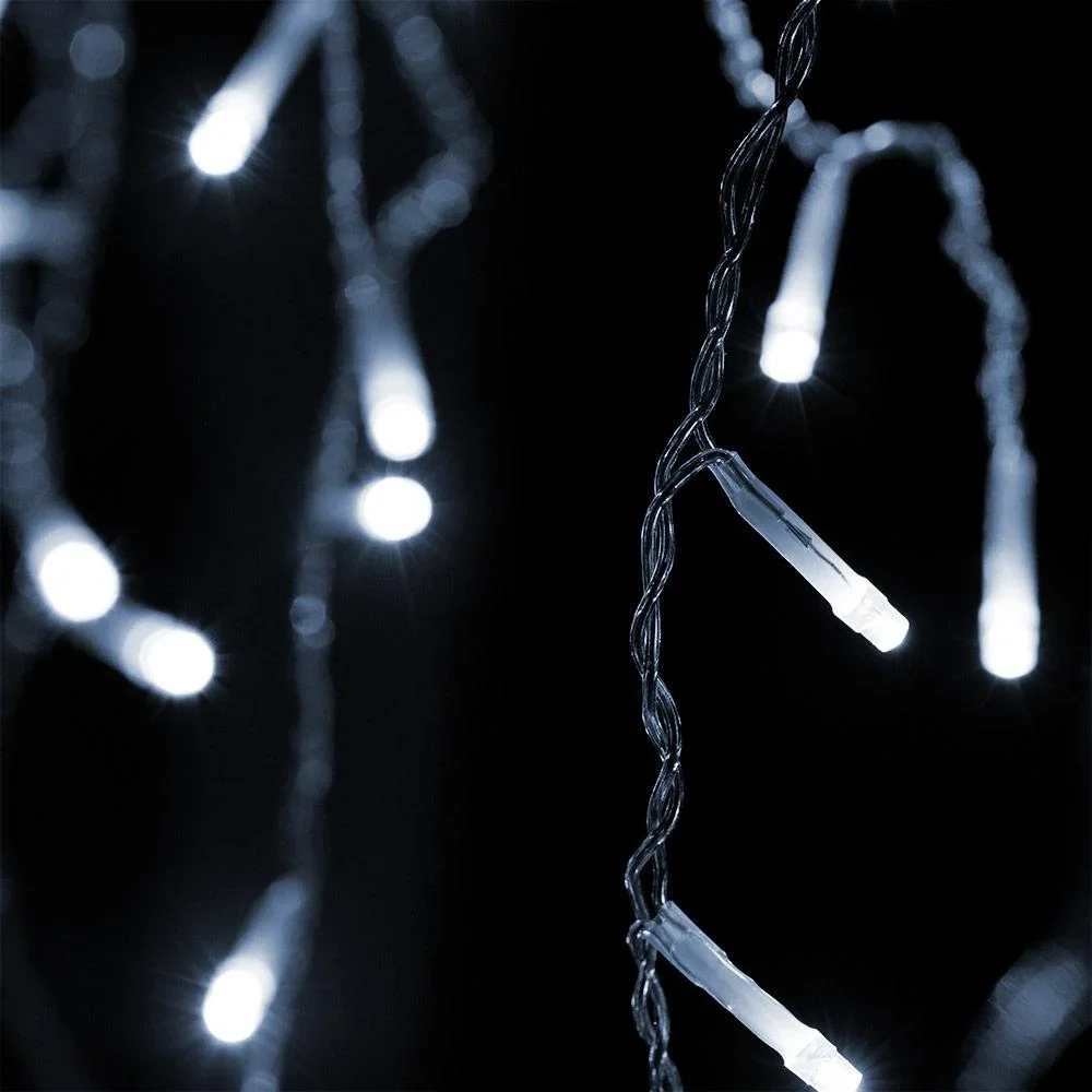 LED-Kette fallender Regen weiß und Fernbedienung - 1