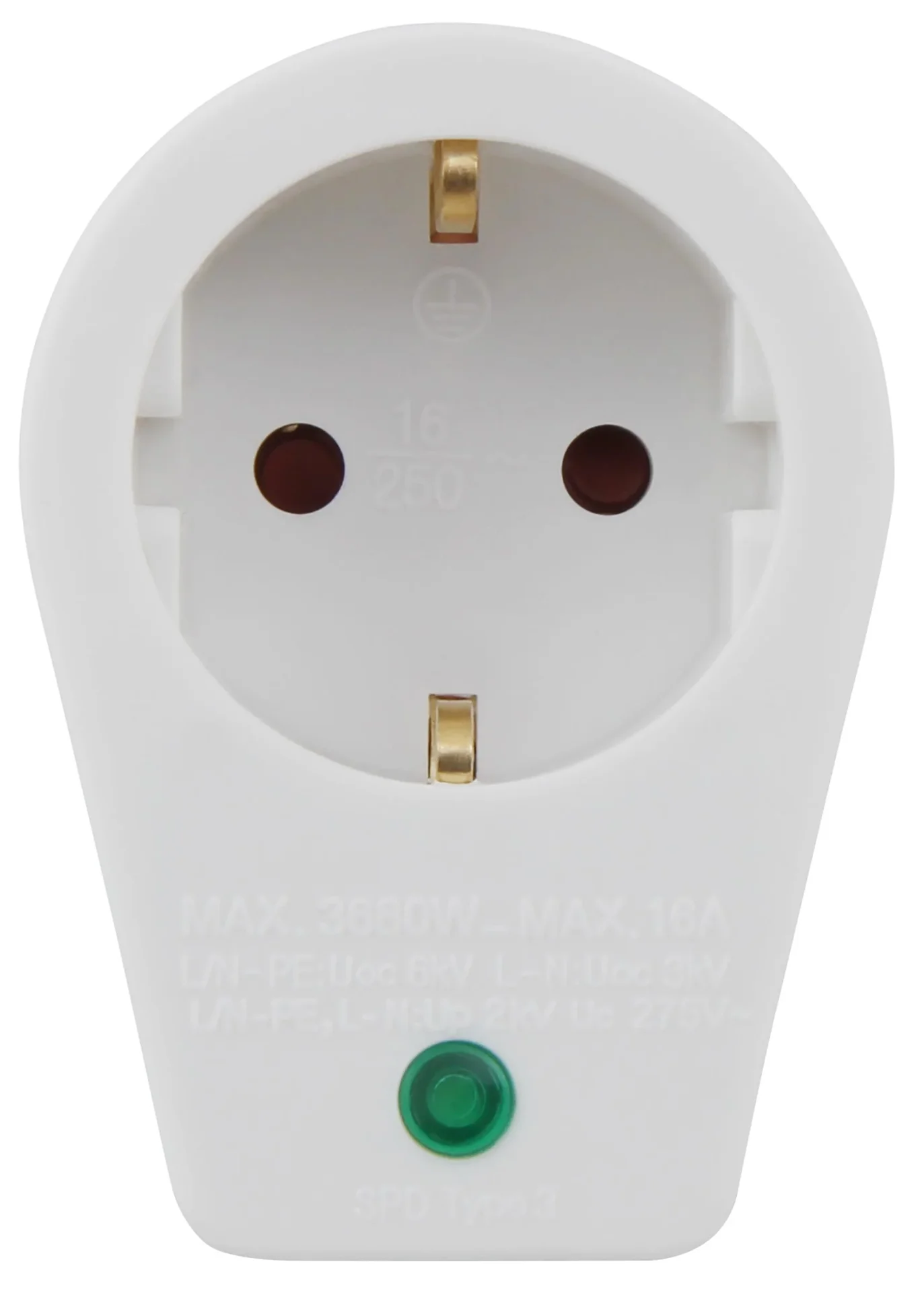 Steckdosenadapter mit Überspannungsschutz - 0