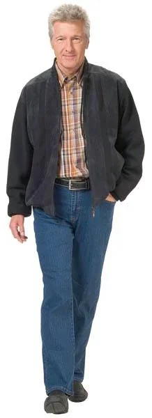 5 Pocket Stretch Jeans, Farbe blau, Gr. 48 - 2