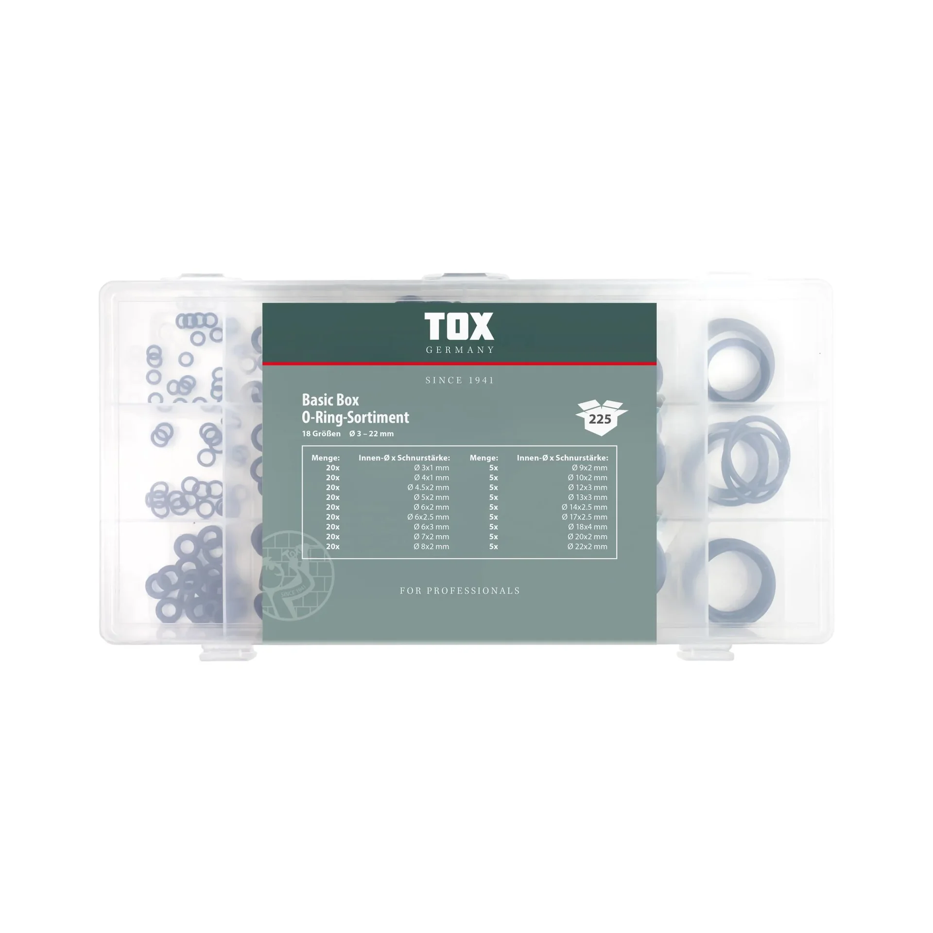 O-Ring - Sortiment Basic Box 225-teilig - 1