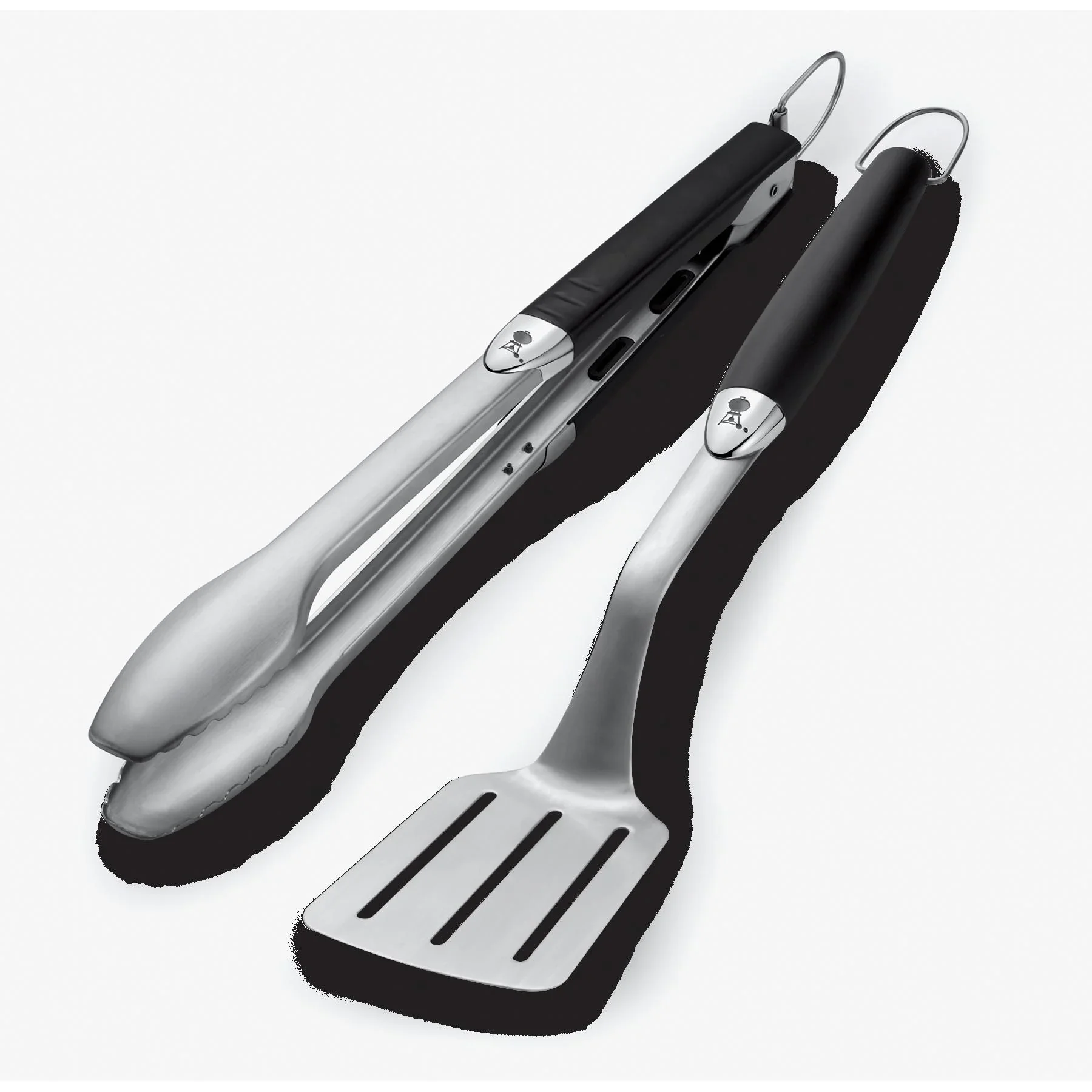 Premium Grillbesteck 2-teilig, Edelstahl, Schwarz - 0