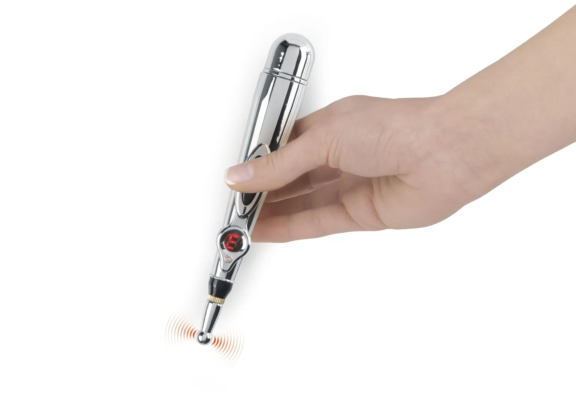 Akupressur-Stift, 1,5 Volt, Silberfarben - 3