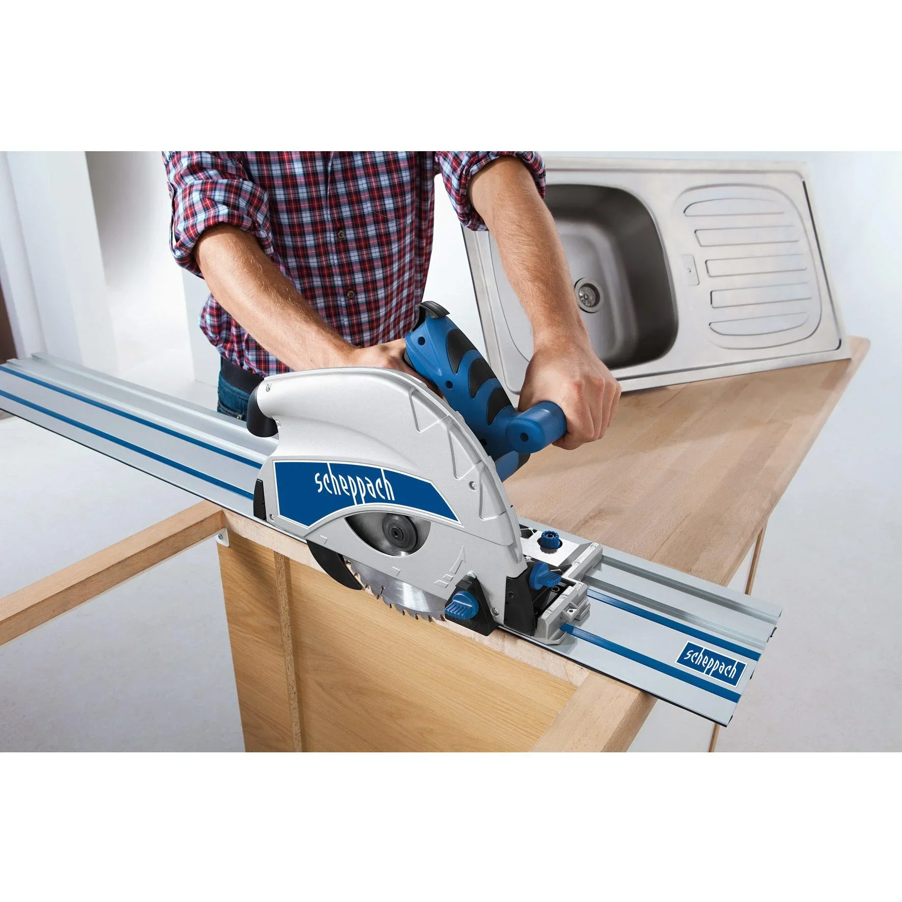 Eintauchschnittsäge PL75 - 210mm, 1600W, Sägeblatt 1x 36T + 1x 72T - 0