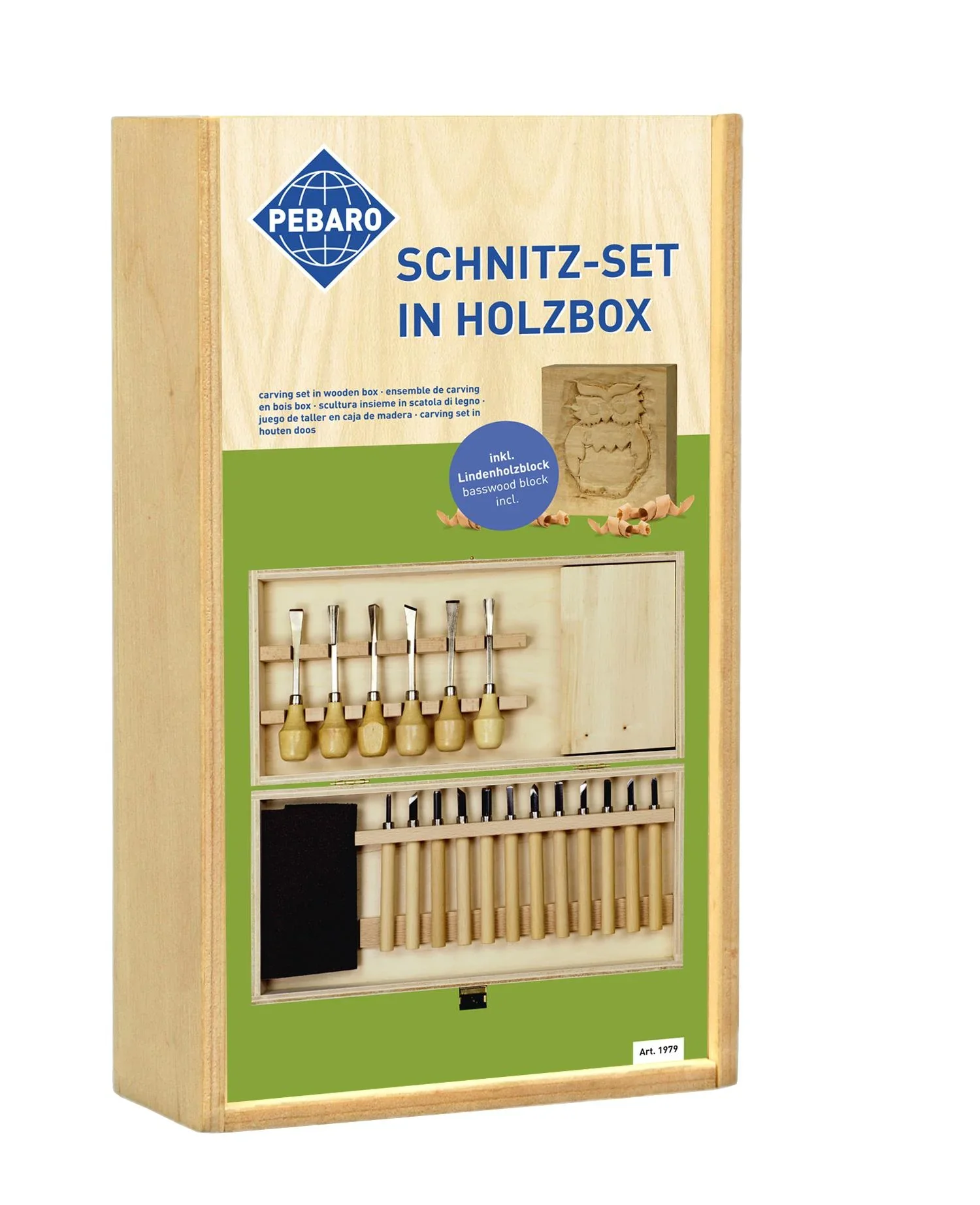 Schnitz-Set in Holzbox - 0