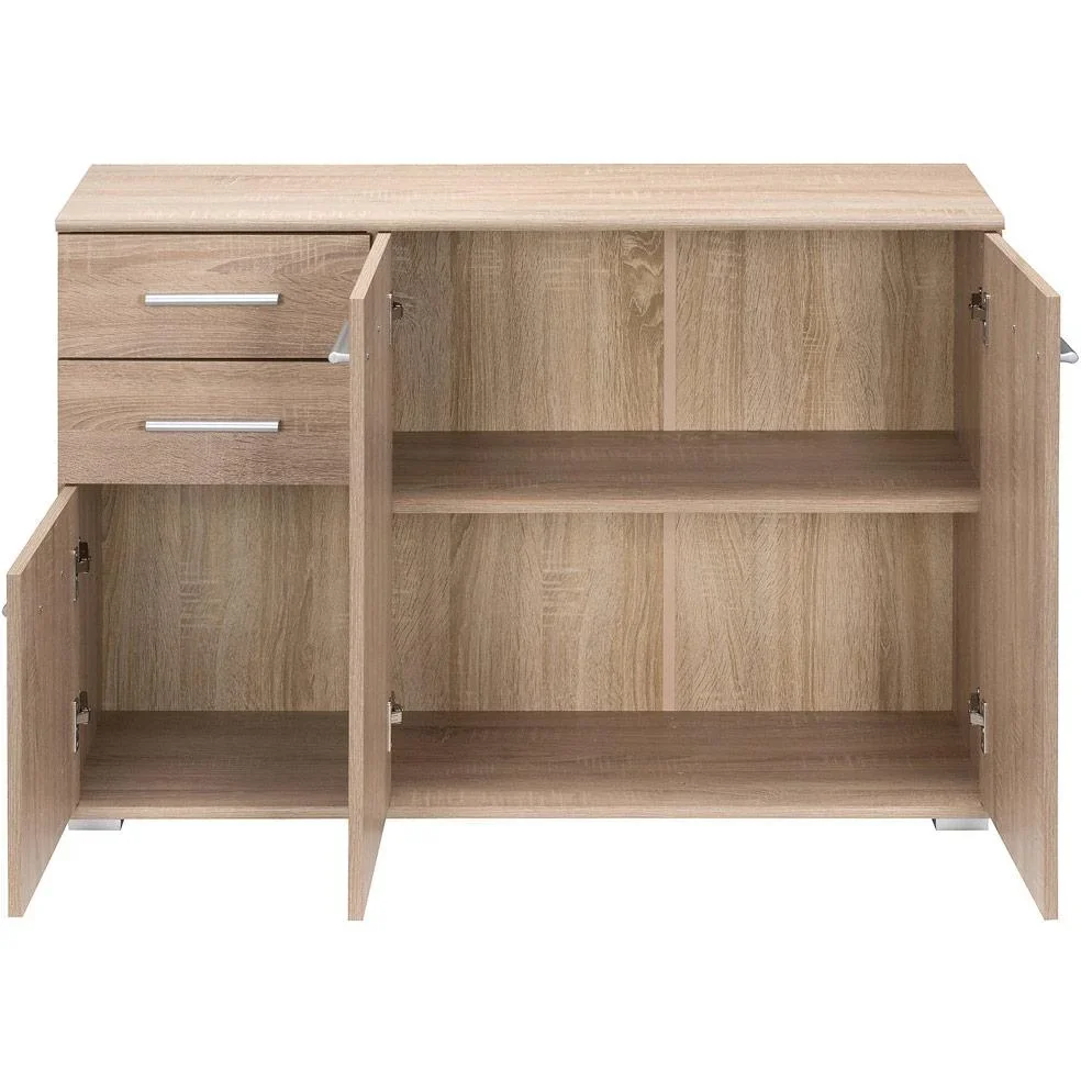 Sideboard / Kommode Eiche mit 3 Türen & 2 Schubladen - 0