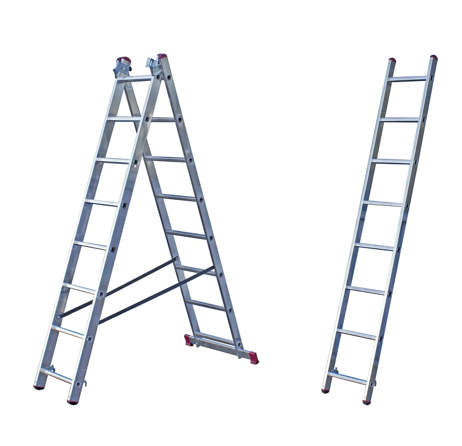 CORDA Vielzweckleiter 3 x 8 Sprossen - 1