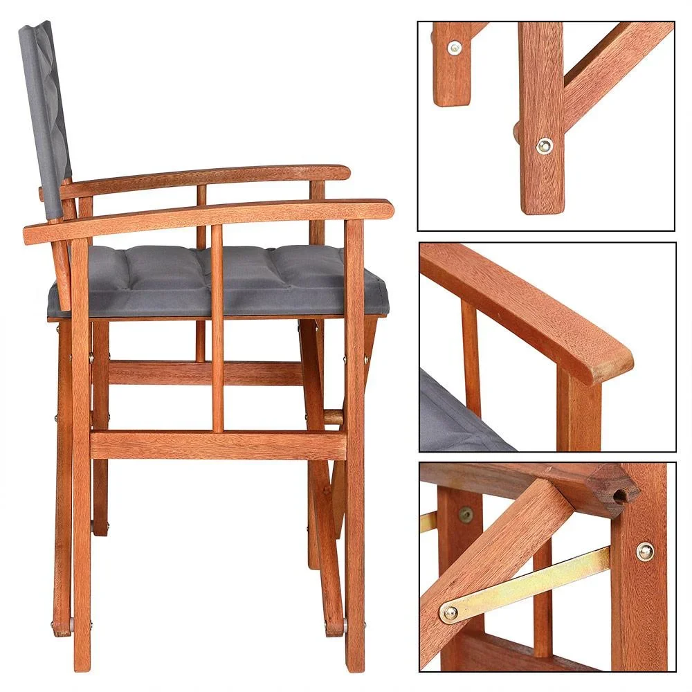 Klappbarer Directional Chair Anthrazit Eukalyptus FSC - 2