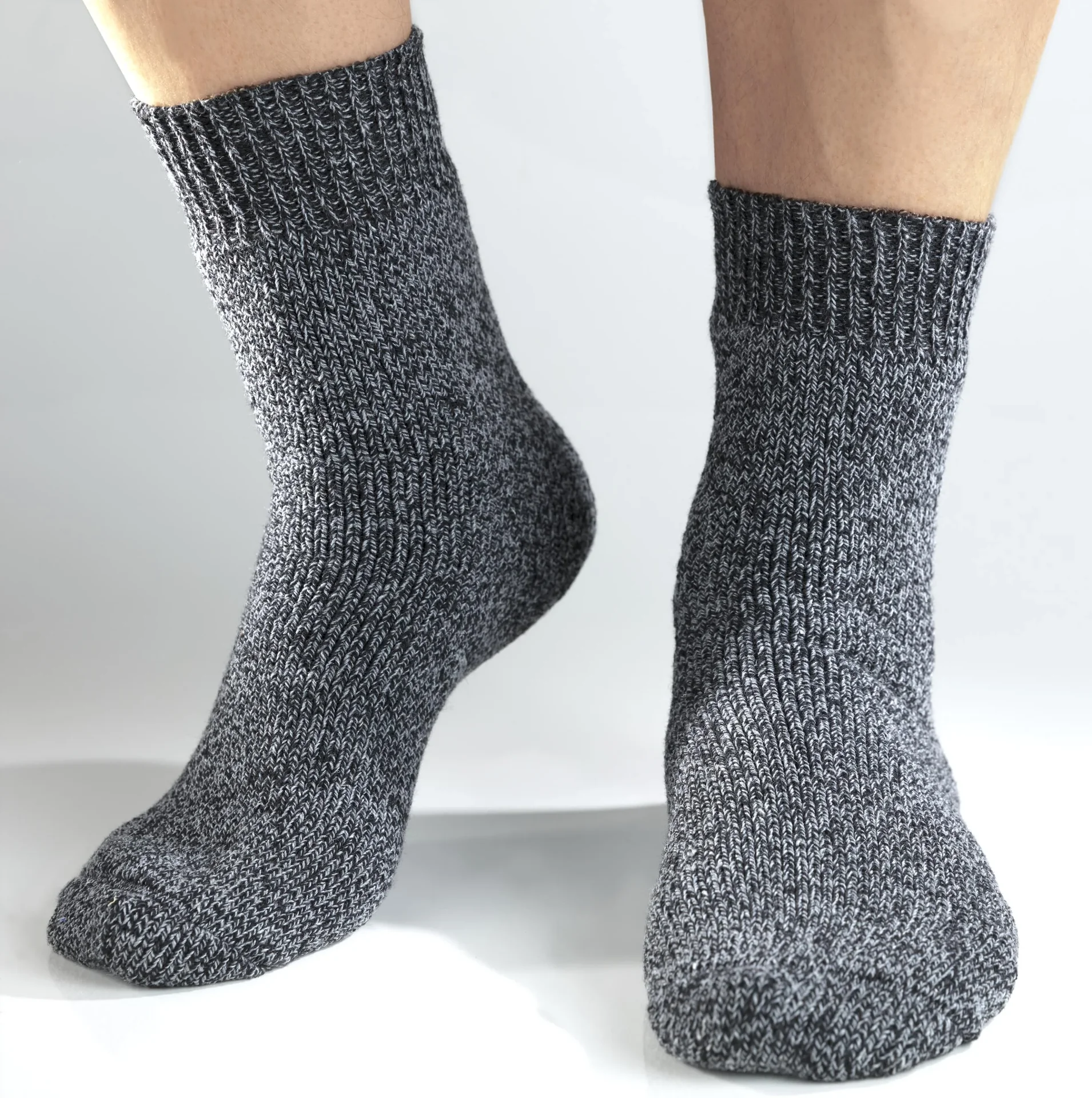 Socken im 3er Pack, Farbe schwarz/dunkelbraun, Gr.39/42 - 1