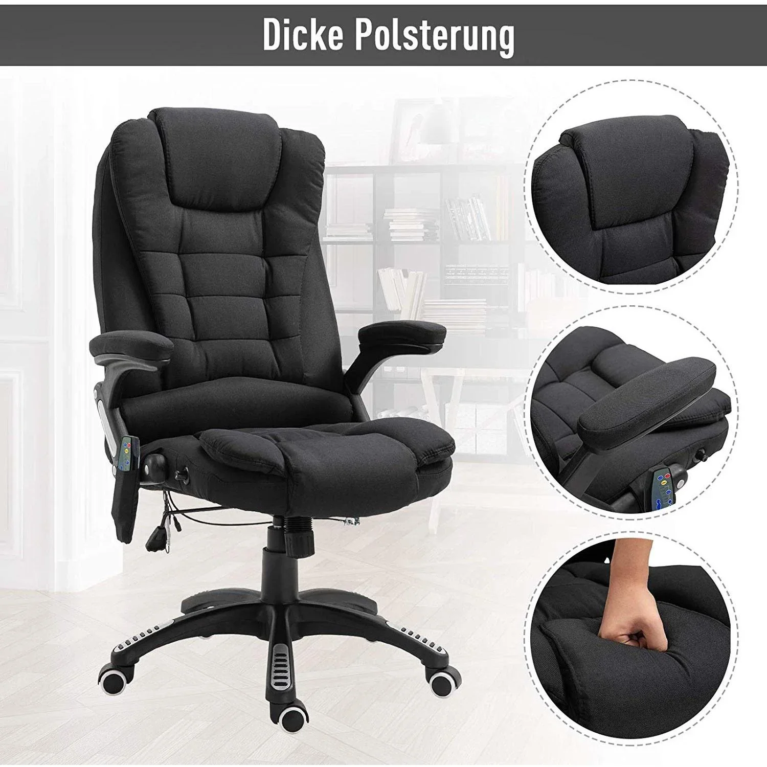 Bürostuhl mit Massage- und Wärmefunktion - 6