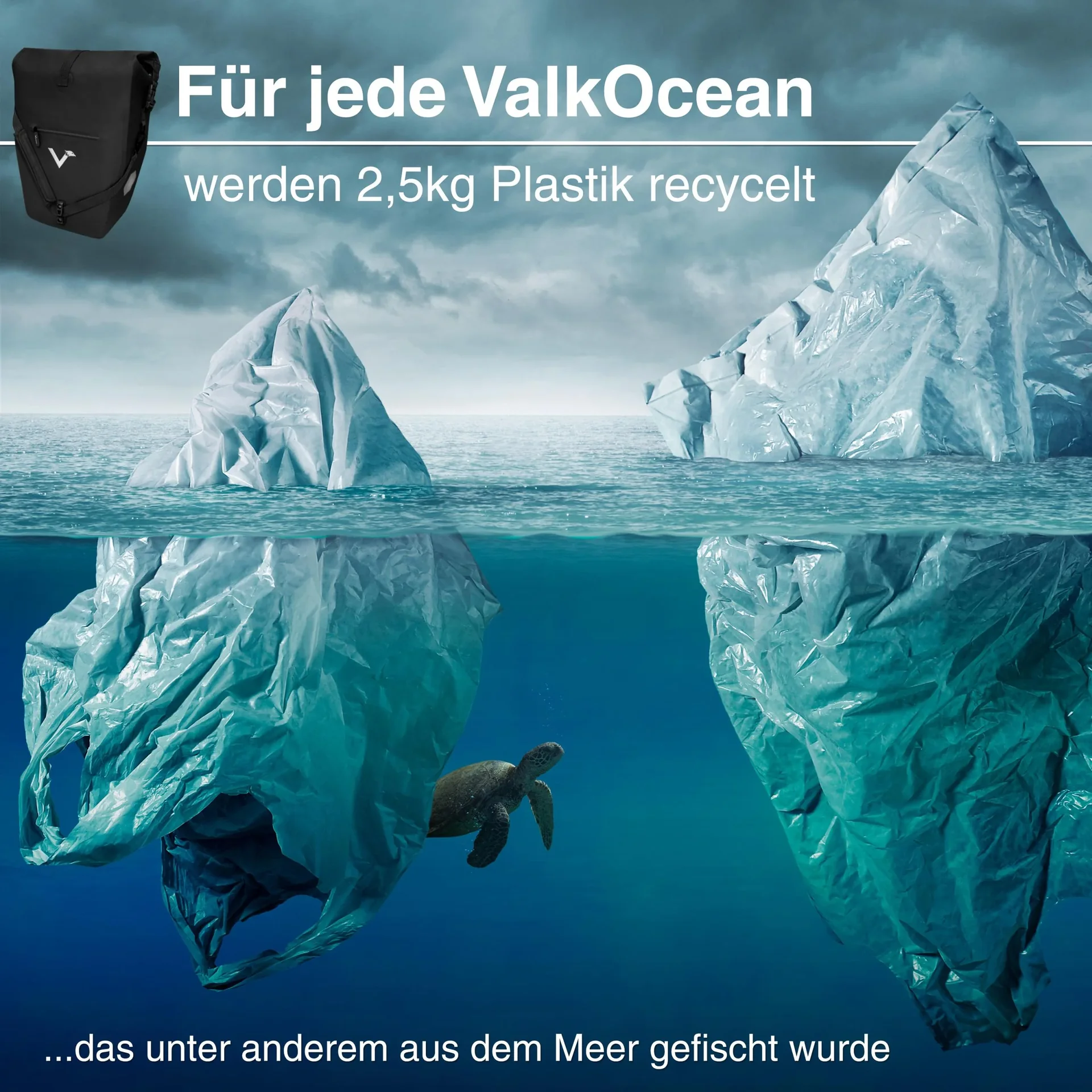 ValkOcean Gepäckträgertasche, Schwarz - 4