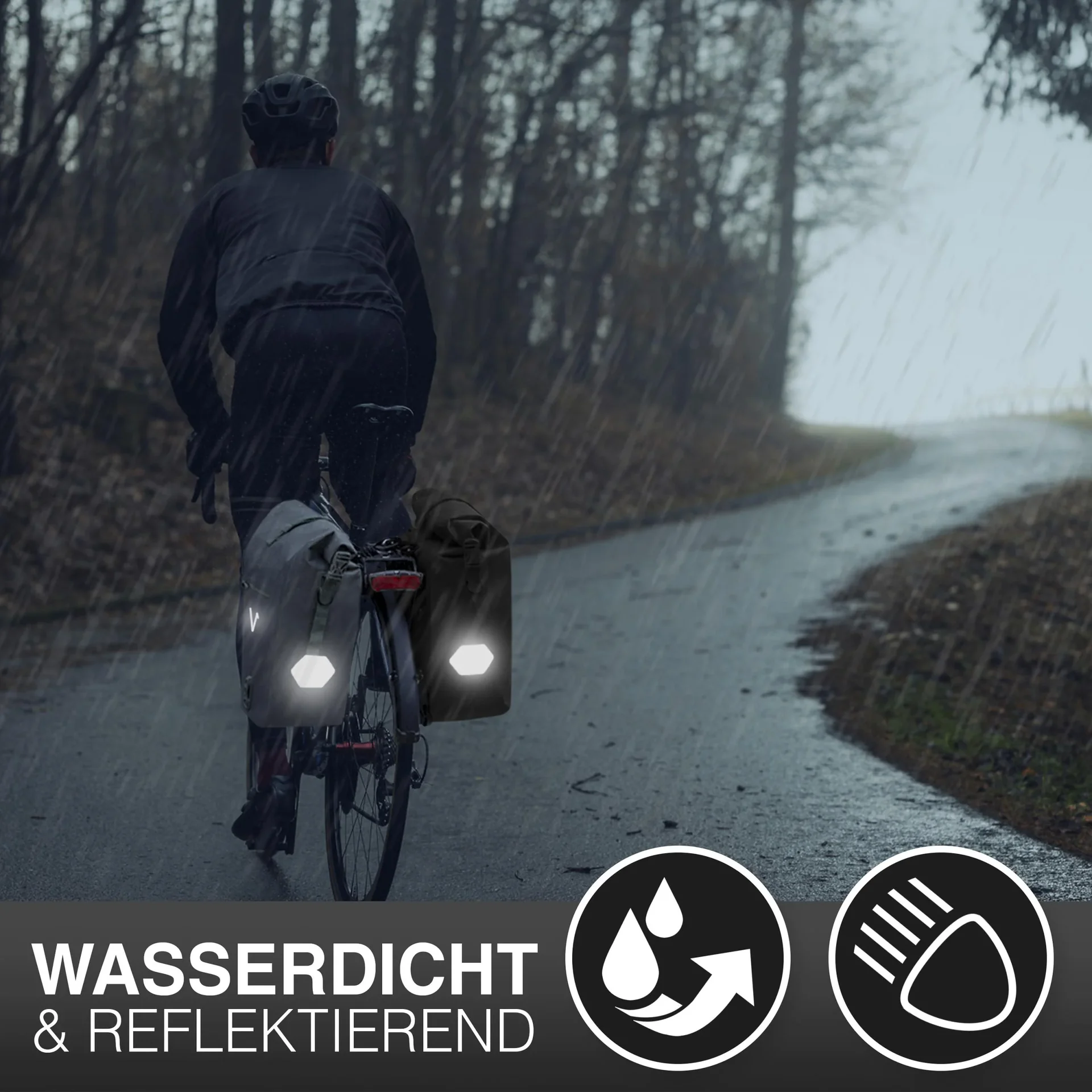 ValkOcean Gepäckträgertasche, Schwarz - 6