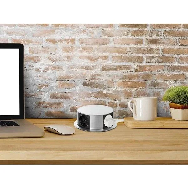 Pop-up-Steckdose - 4 Steckdosen - Schuko - 0