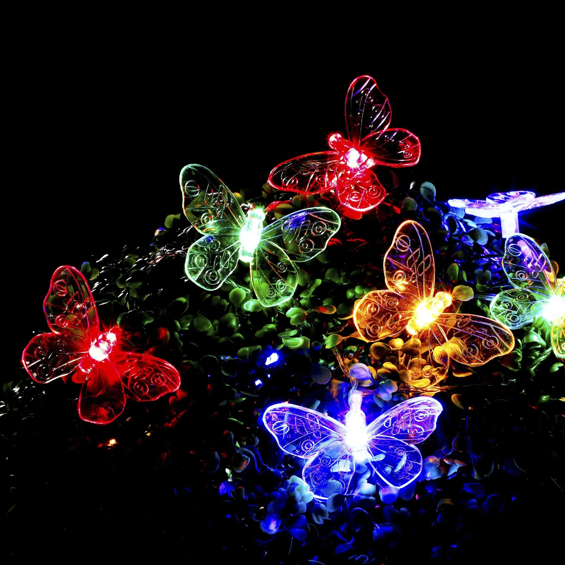 LED Solar Lichterkette Schmetterling - 1