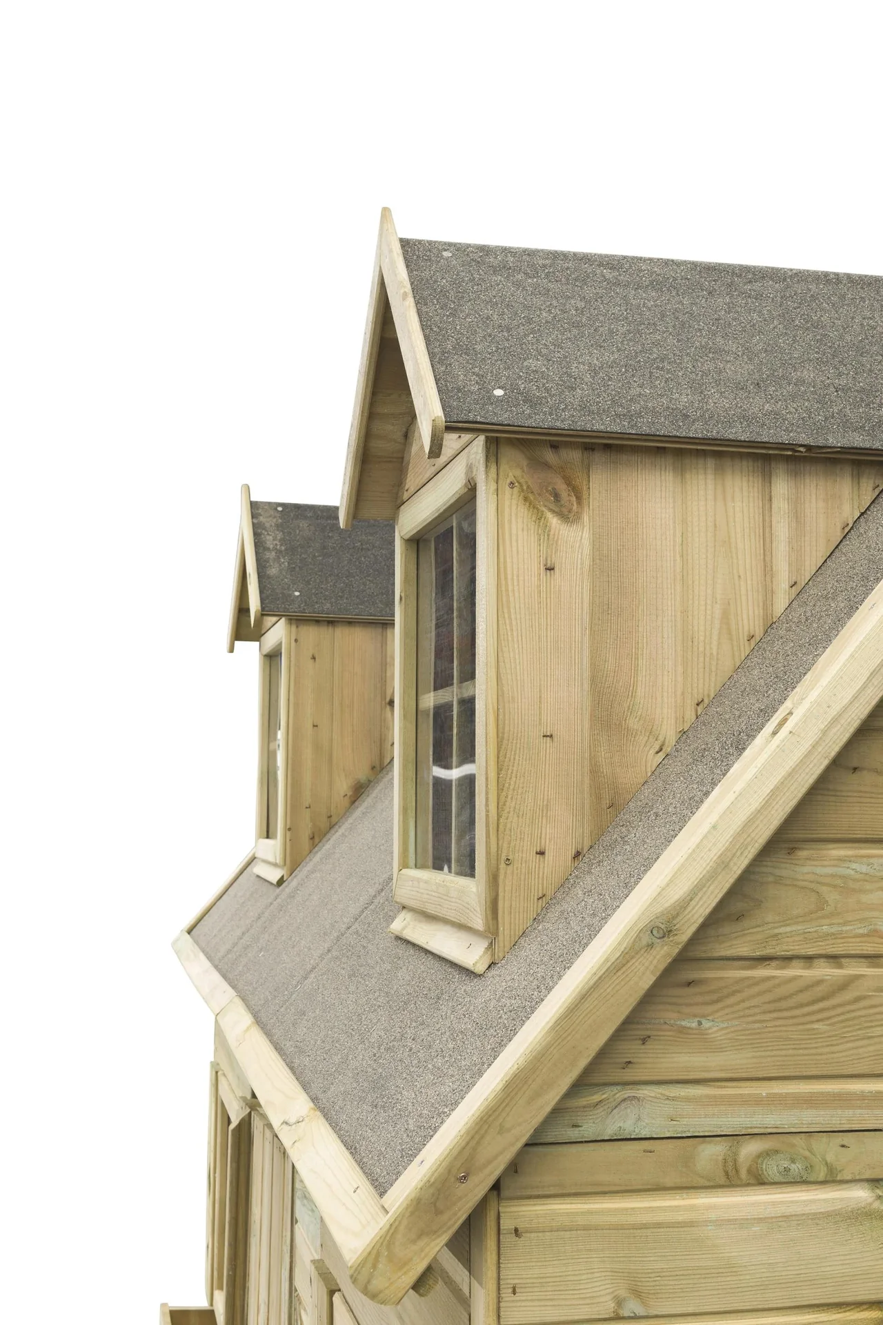 Luxuriöses Spielhaus Milan Holz mit Plexiglasfenstern 2480 mm x 1610 mm x 2510 mm - 6