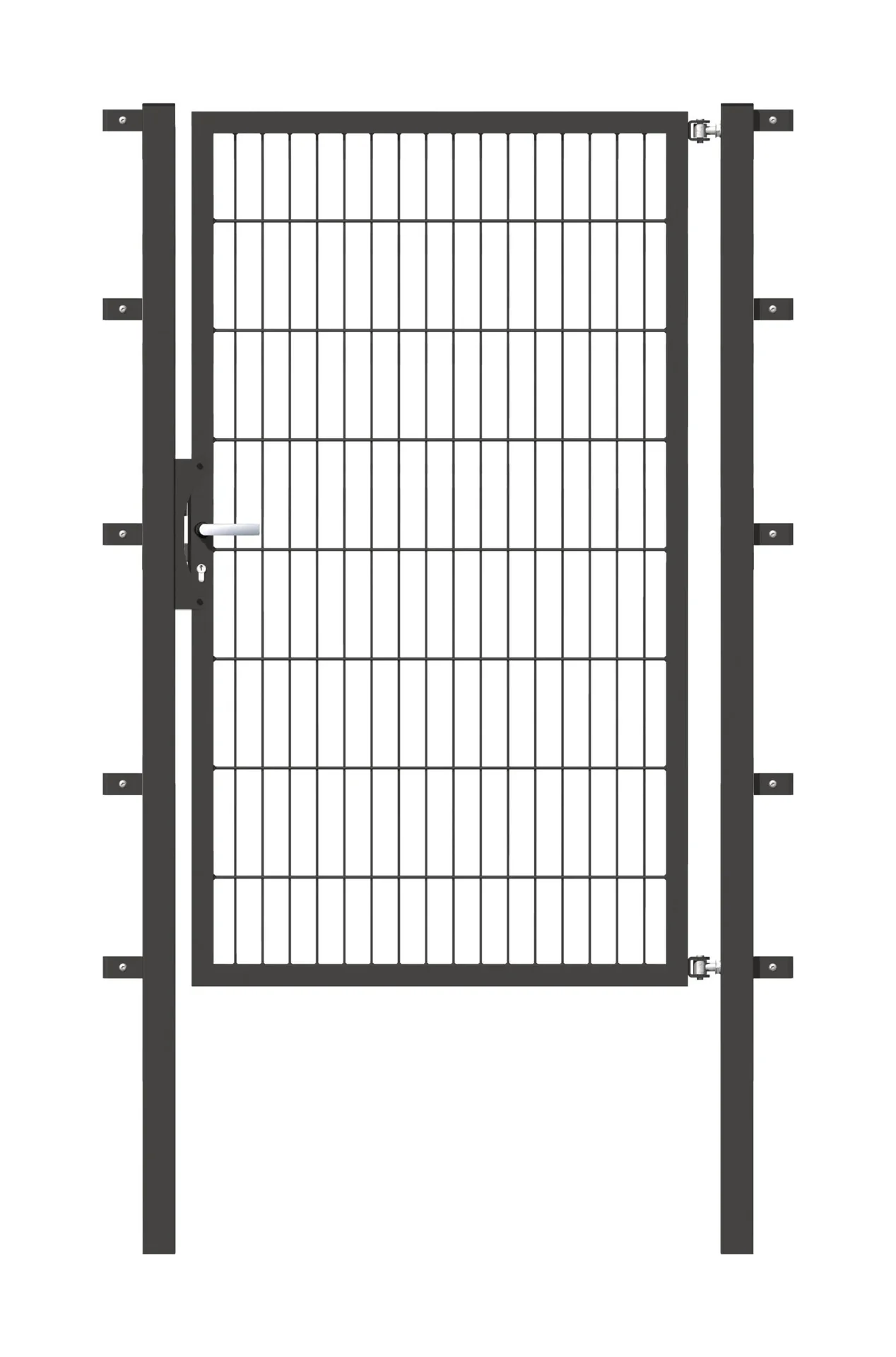 Einzeltor Flexo mit Zubehör, anthrazit/ Breite 100 cm, Höhe 160 cm - 1