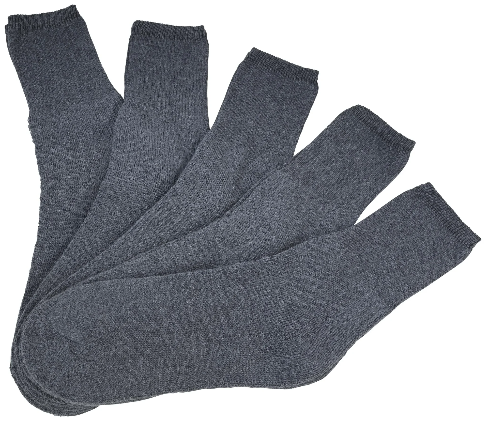 Freizeitsocken für Herren, anthrazit, Größe 39 - 42 - 1