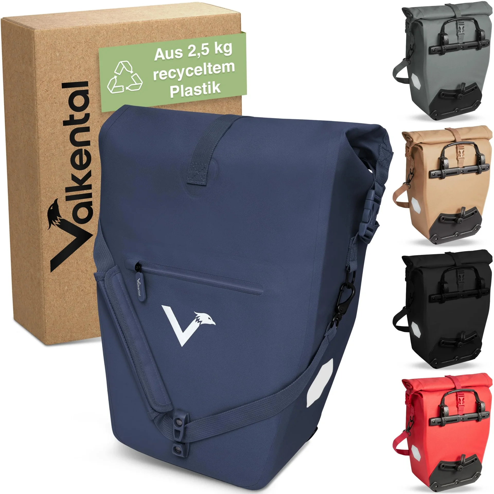 ValkOcean Gepäckträgertasche, Blau - 2