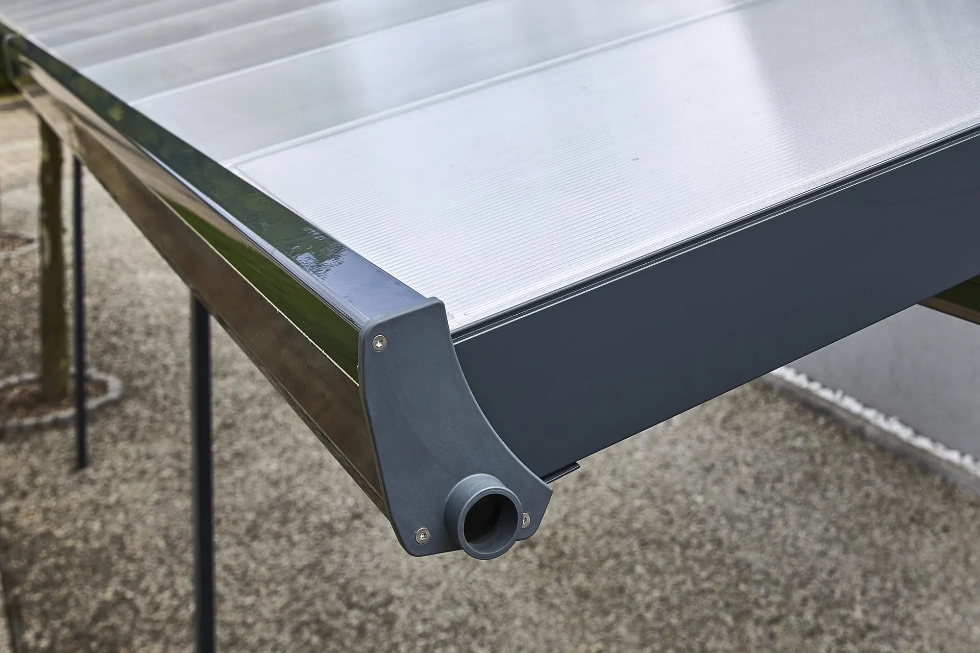 Terrassendach Bausatz, Farbe anthrazit, 5460 x 3060 mm - 8