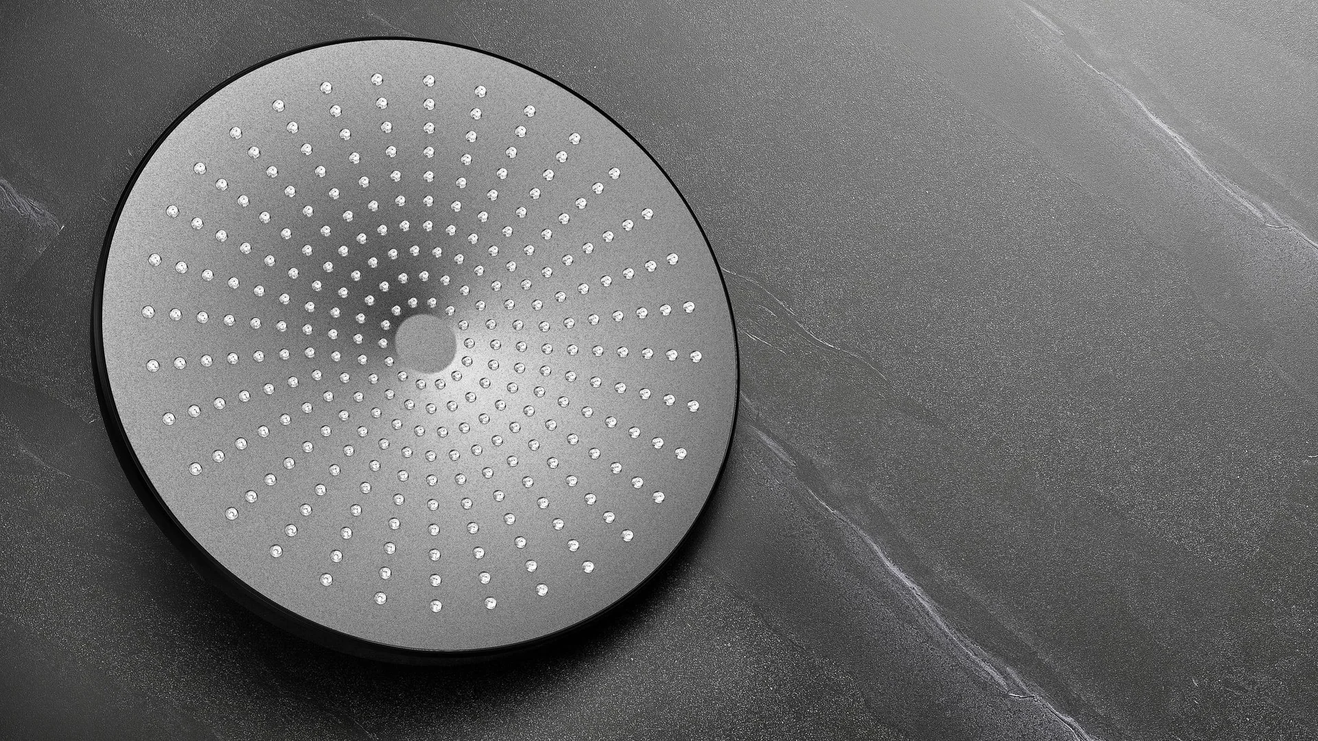 Regenduschkopf Ultimate Shower Schwarz/Grau, Ø 25 cm - 2