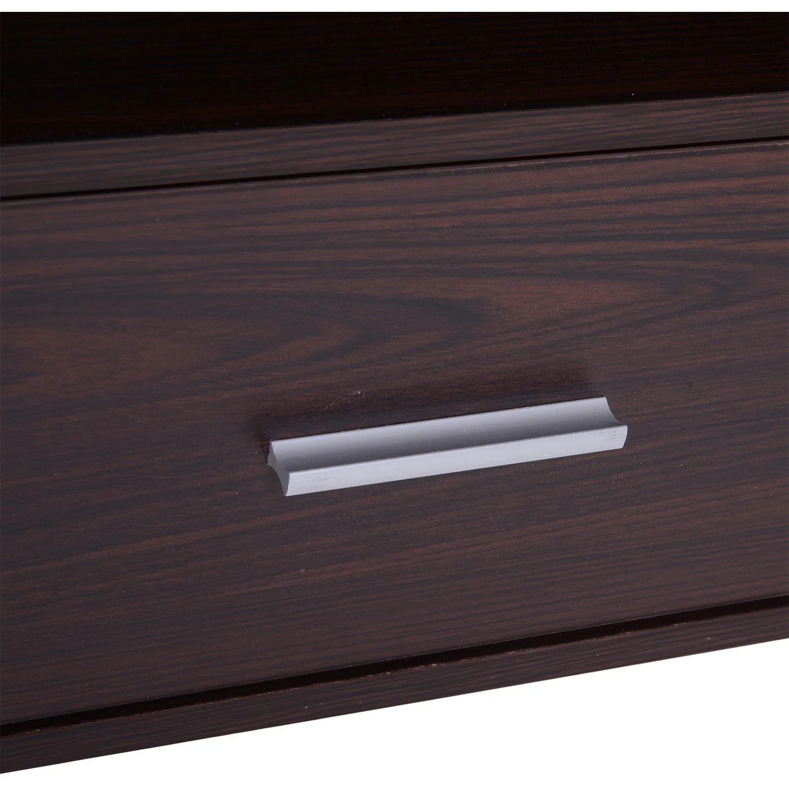 Fernsehtisch TV-kommode Unterschrank 2 x Schublade Holz Dunkelkaffee 120 x 39,5 x 60,5 cm - 1