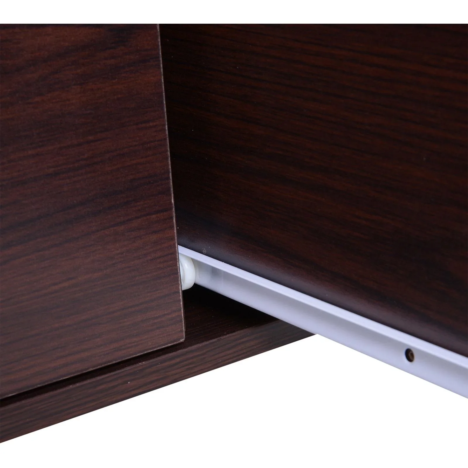 Fernsehtisch TV-kommode Unterschrank 2 x Schublade Holz Dunkelkaffee 120 x 39,5 x 60,5 cm - 4