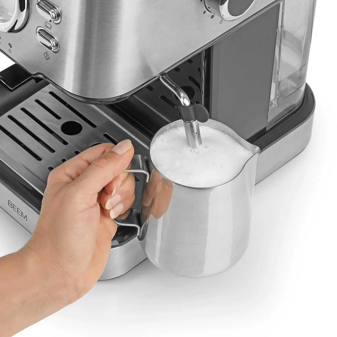 Siebträger-Maschine "Espresso Select", Edelstahl, 1100 Watt, 15 bar - 6