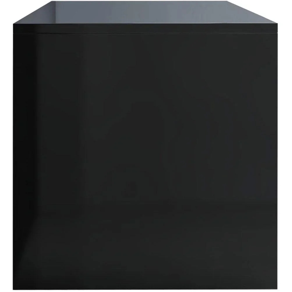 TV-Schrank 100x40x40 cm Spanplatte hochglänzend schwarz - 3