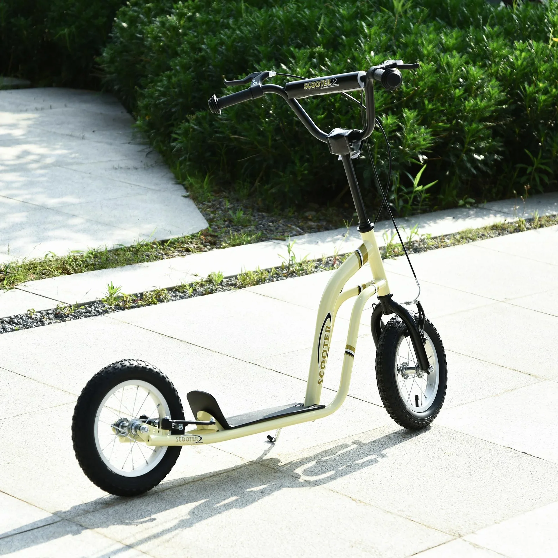Tretroller mit Handbremse - 3
