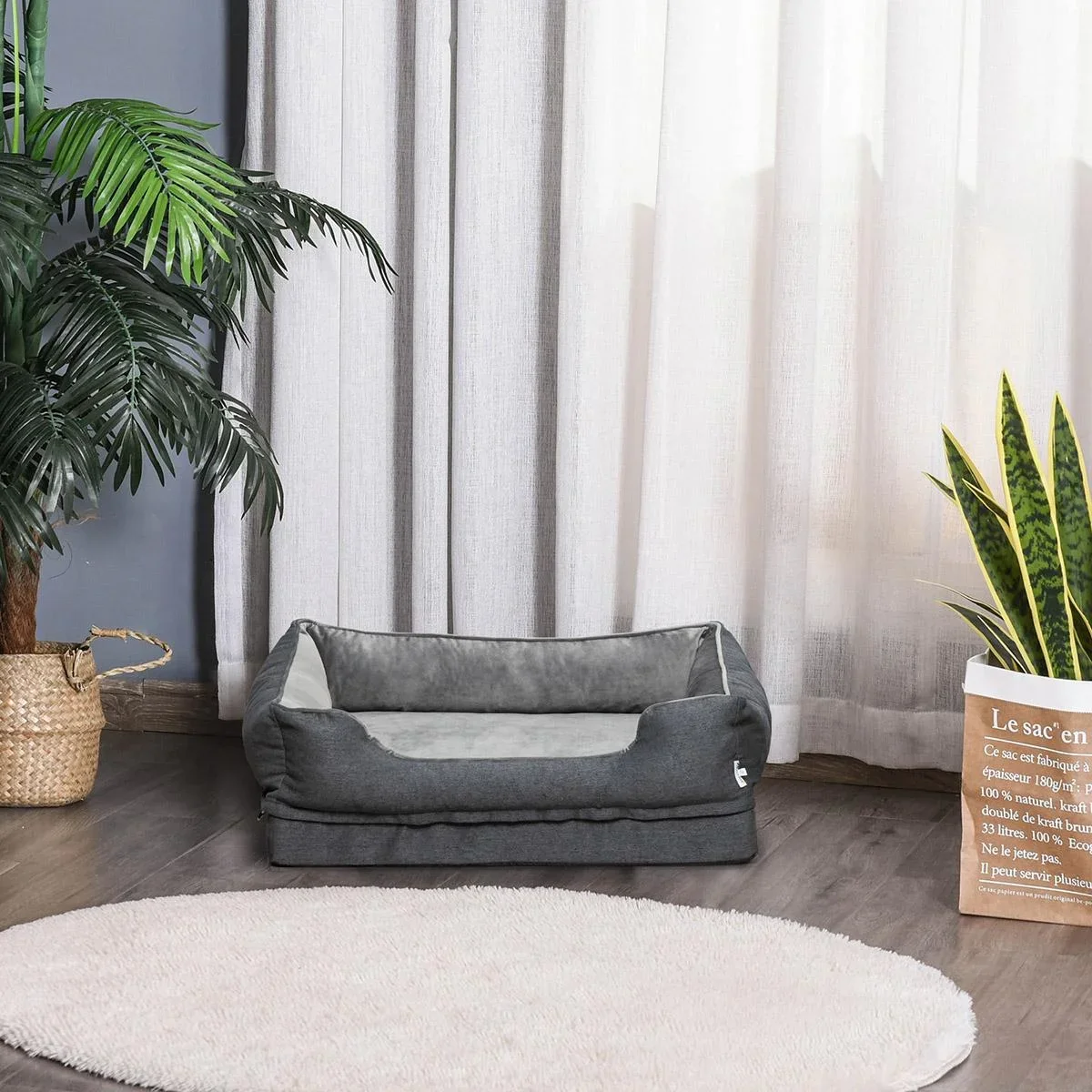 Hundebett 75 cm x 60 cm x 20 cm - 1