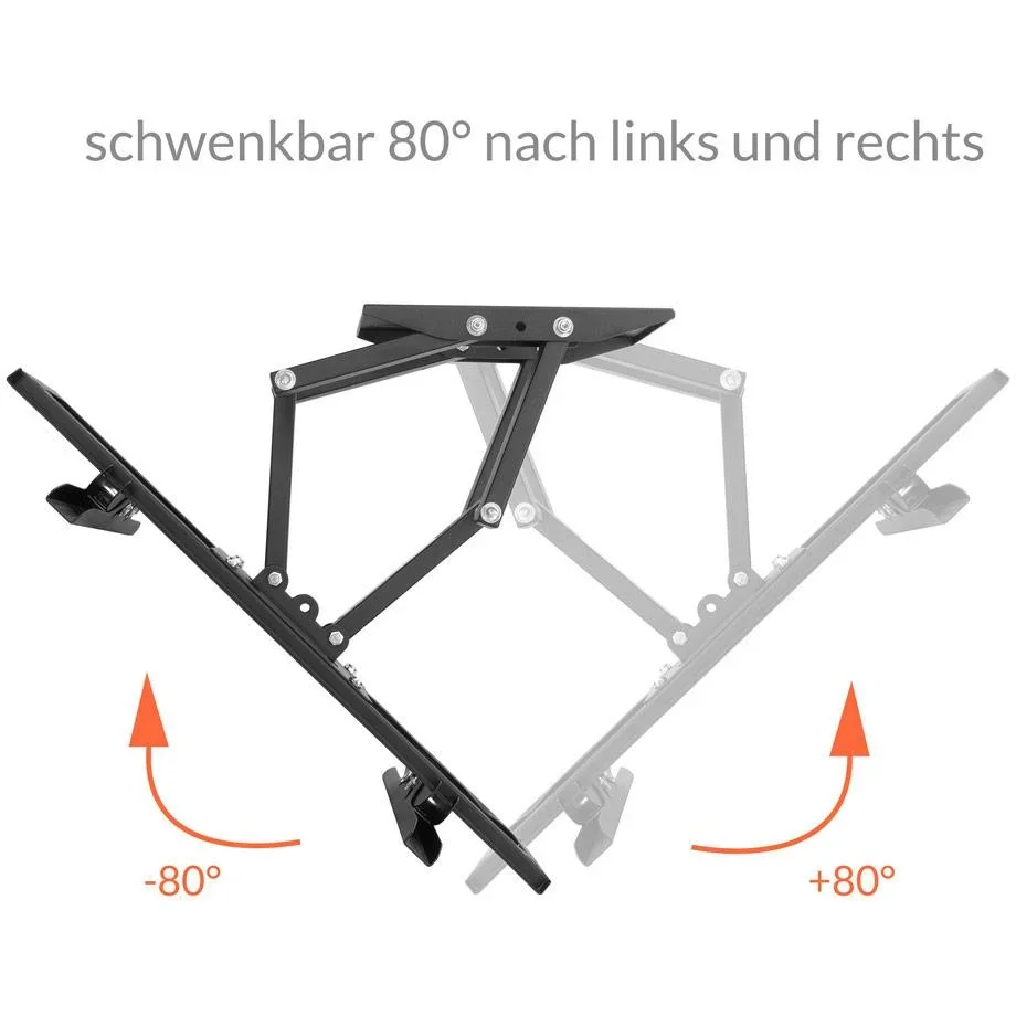 TV-Wandhalterung bis zu 75 Zoll - VESA 600x400 - 0