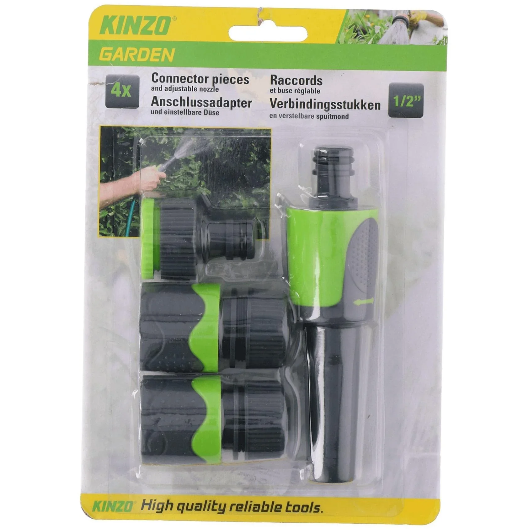 Tauchpumpenset inklusive 10 Meter Gartenschlauch mit Gartensprinkler und Anschlüssen - 2