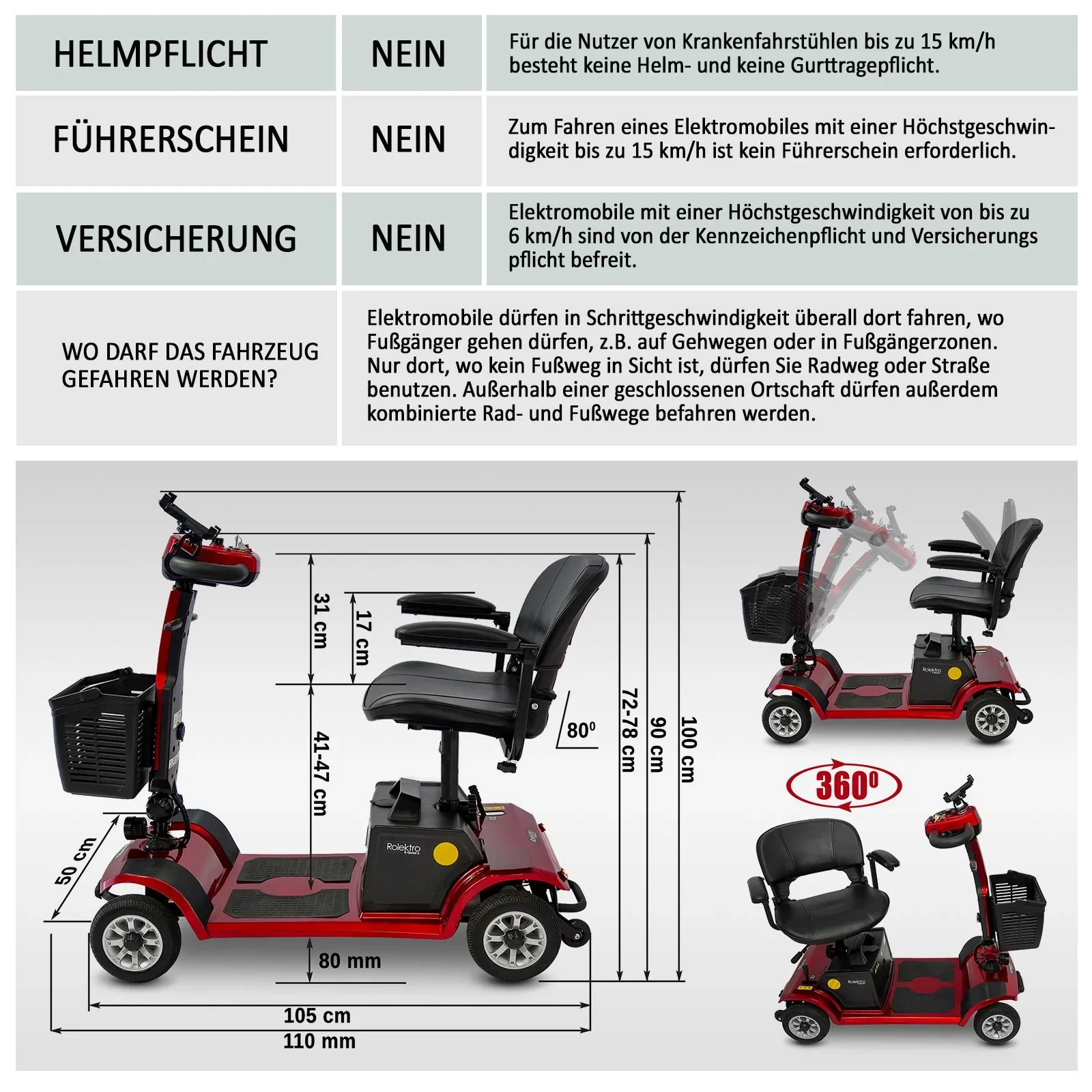 E-Quad 6, rot - 3