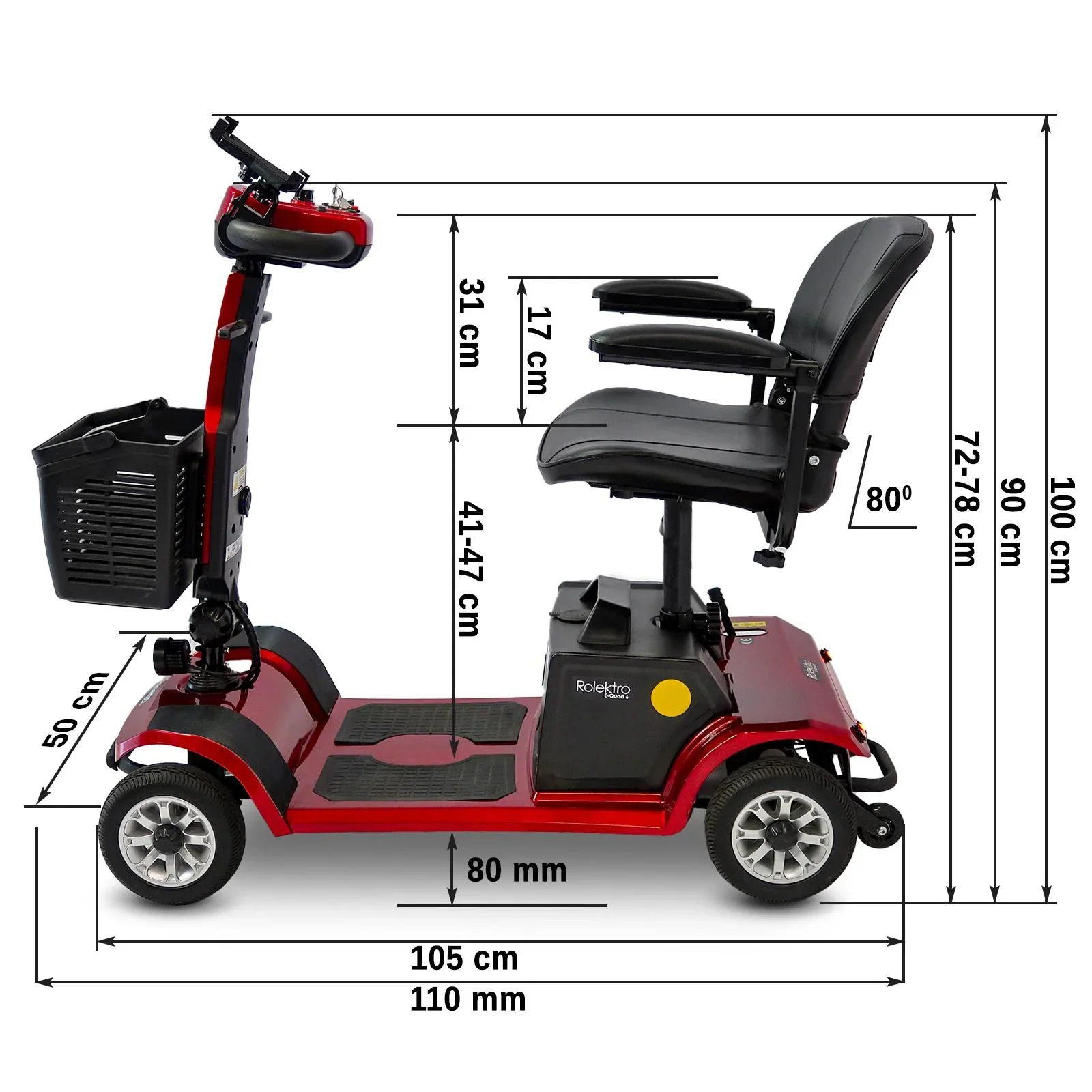 E-Quad 6, rot - 6