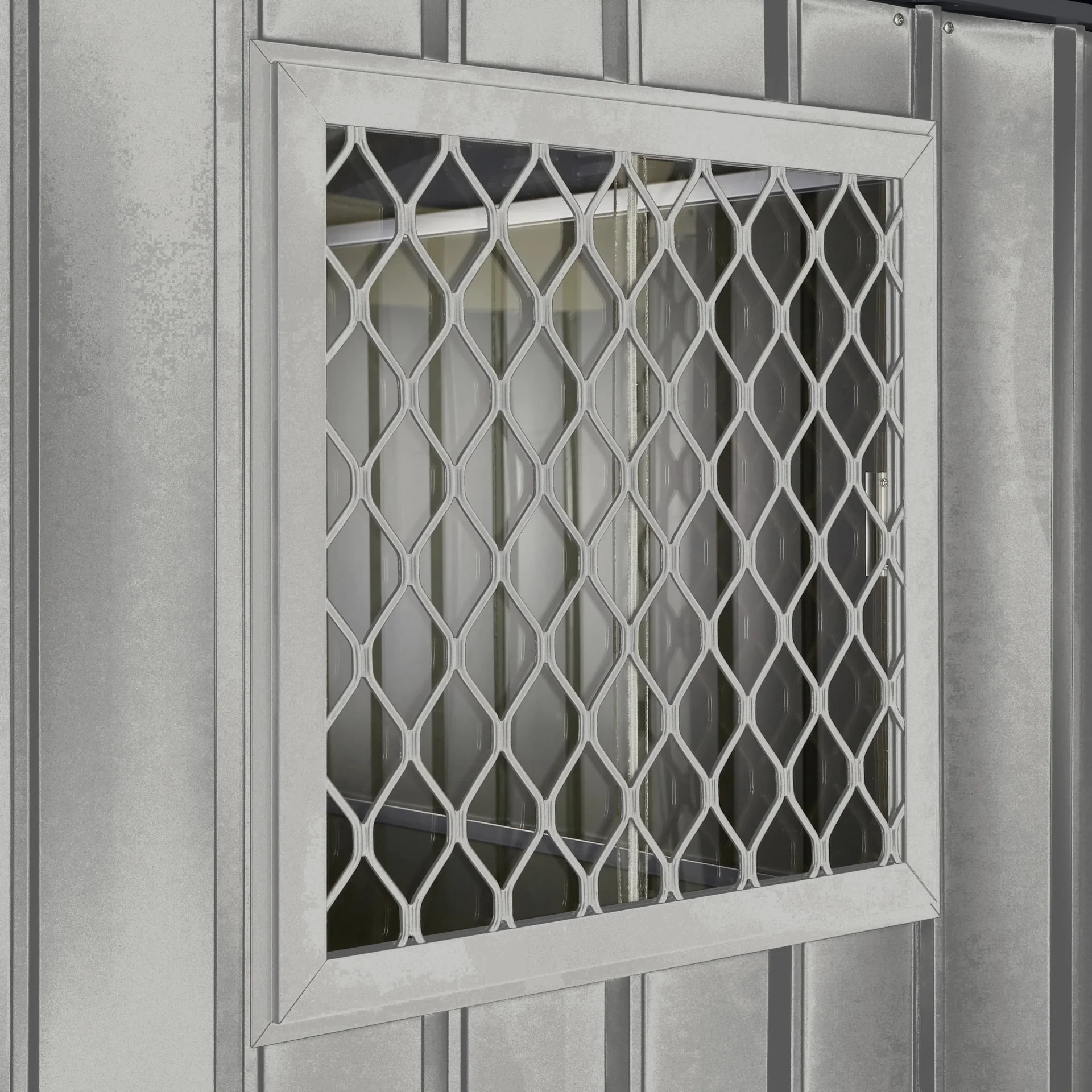Seitenfenster 62x62 cm, silber metallic, für Skillion, Lean To, Dream - 1