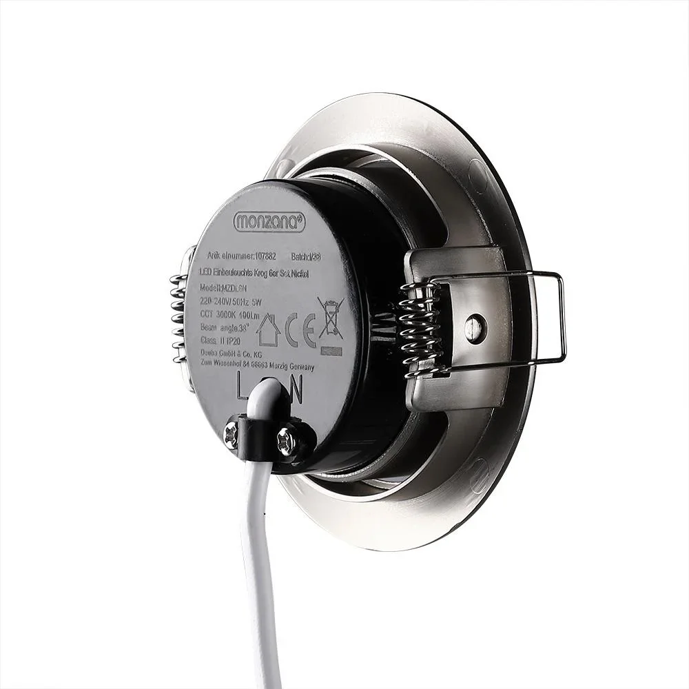 LED-Downlight Krog 6-teiliges Set Nickel - 3