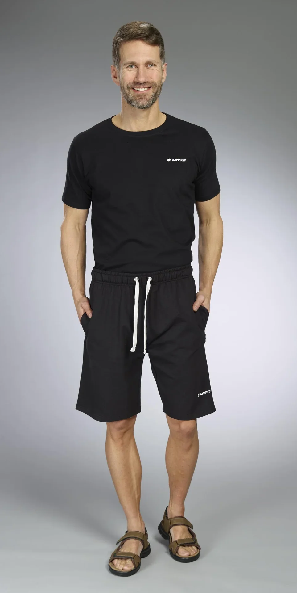 T-Shirts im Doppelpack, Farbe schwarz, Gr.M - 1