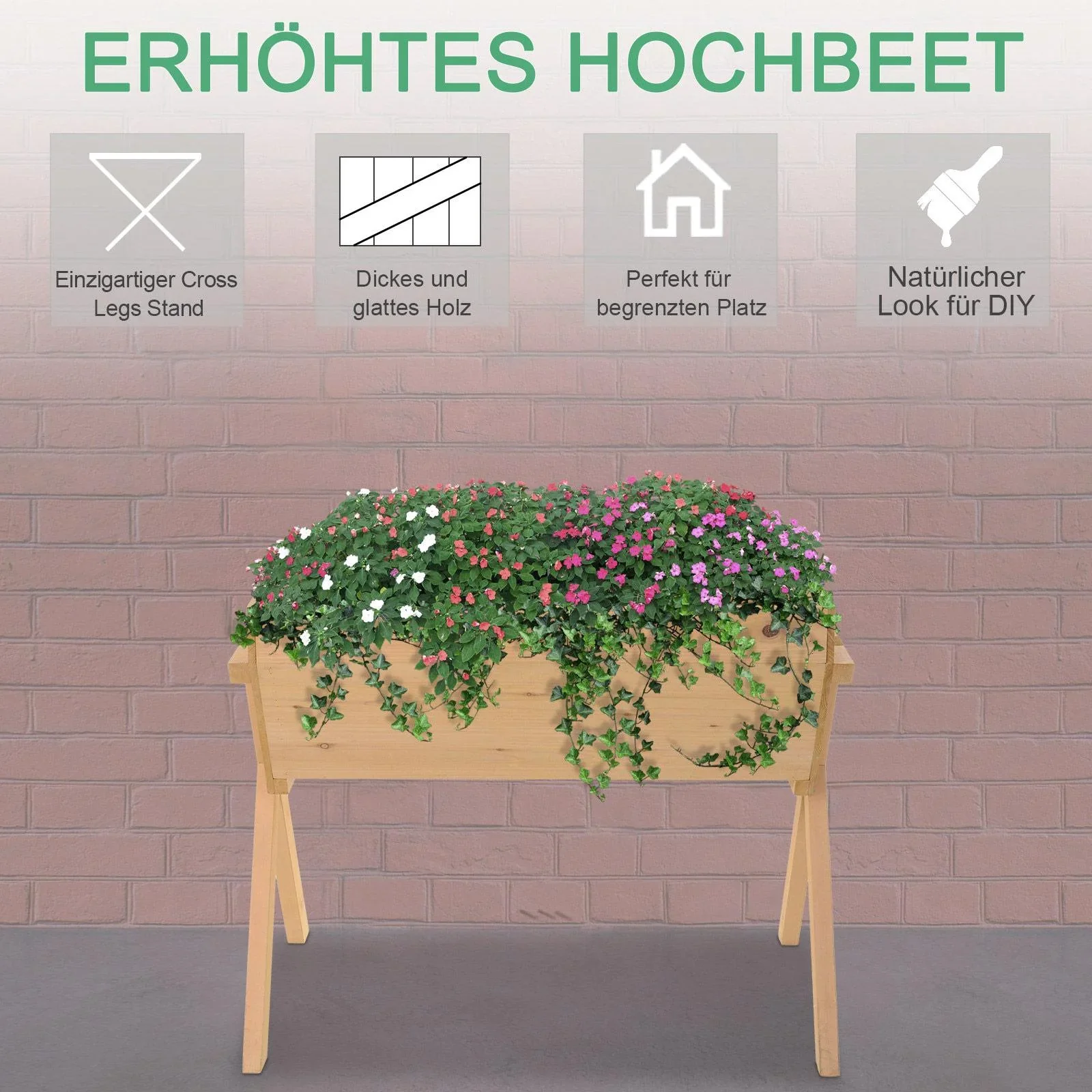 Hochbeet mit Vliesstofftuch - 5
