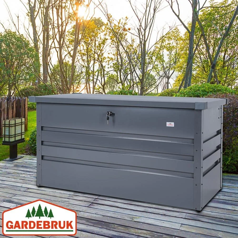 Aufbewahrungsbox Stahl mit Schloss - 120 x 62 x 63 cm - wetterfest - 4