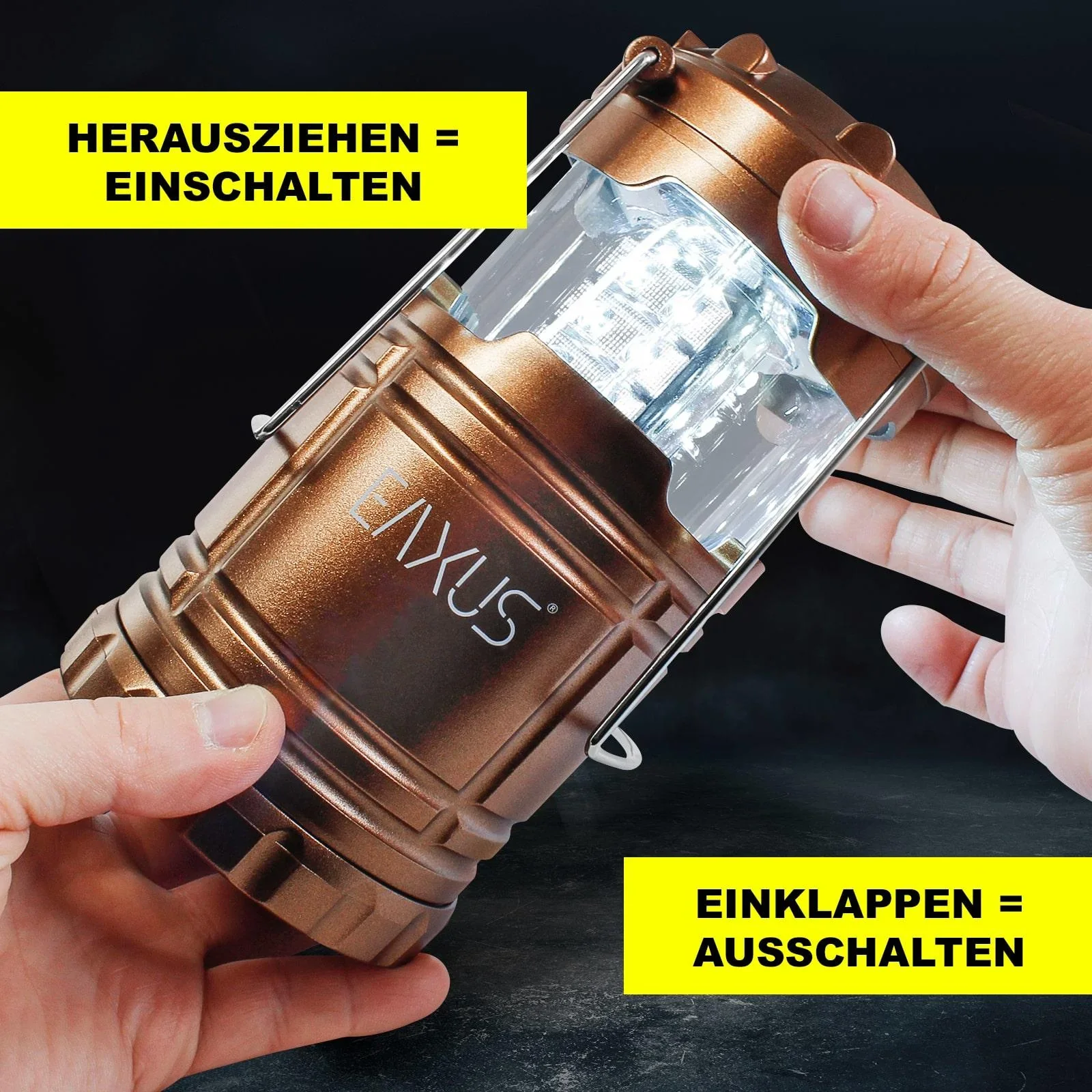 LED Campinglaterne Traveler, zusammenschiebbar - 0