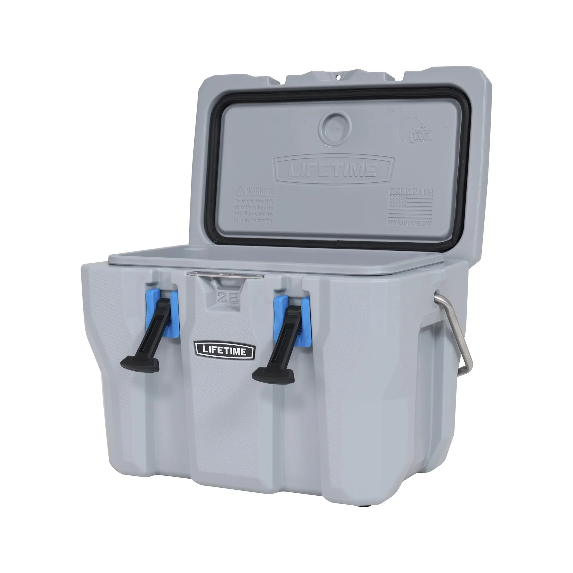 Kunststoff Kühlbox grau, 26,5 Liter Volumen - 4