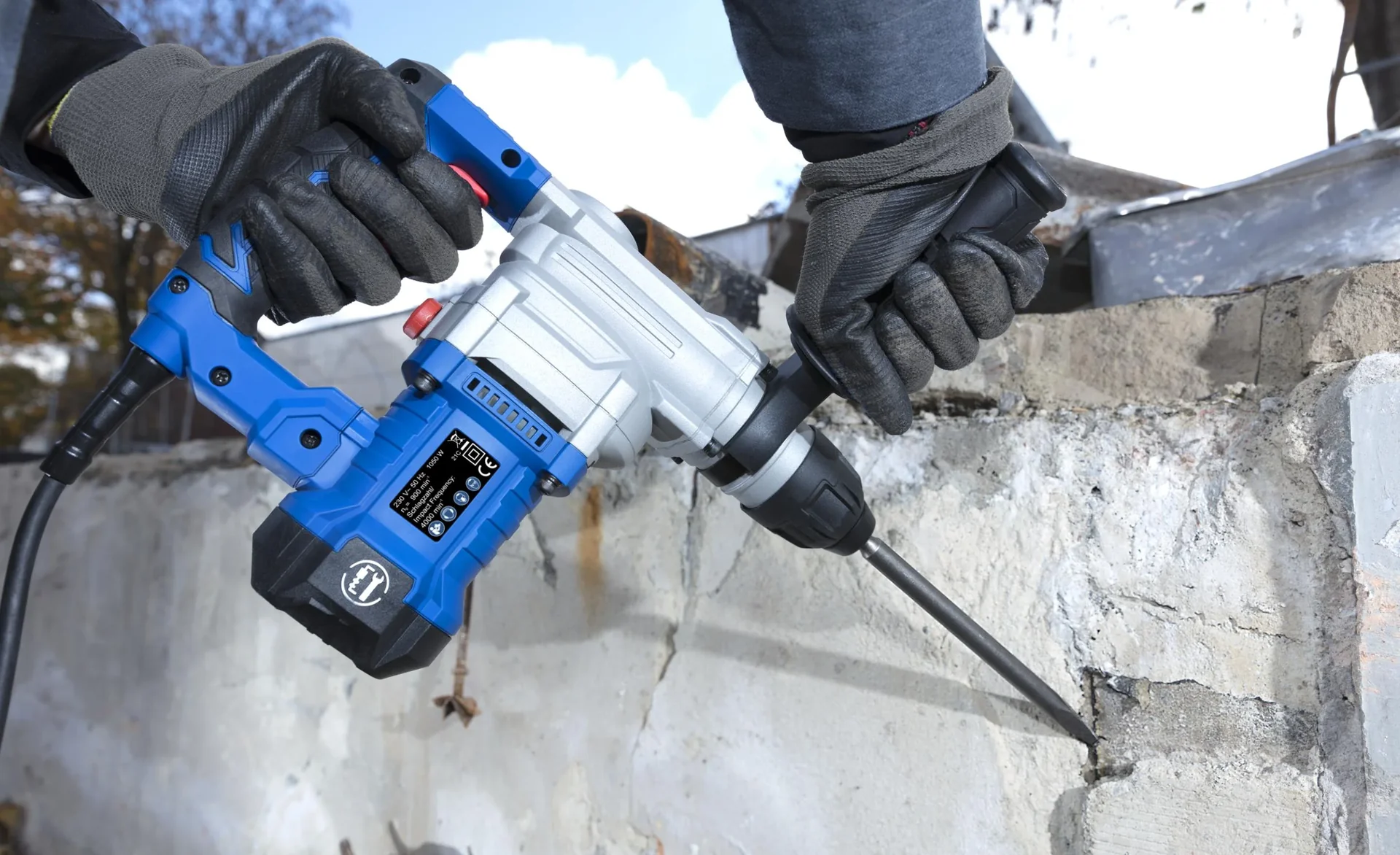 Bohr- und Meißelhammer WBMH1050, SDS-Plus - 3