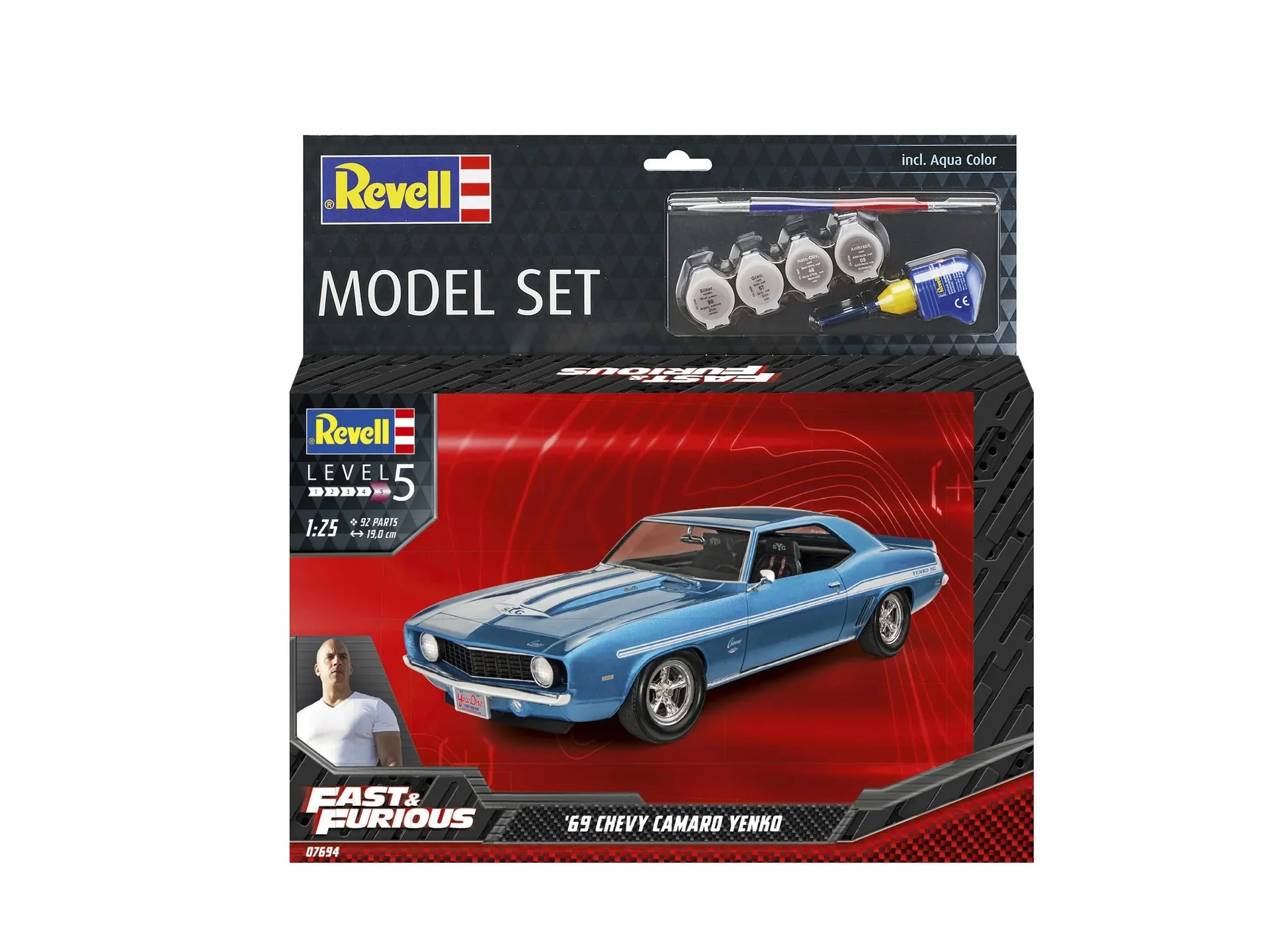 Model Set F&F 1969 Chevy Camaro Yenko - 3