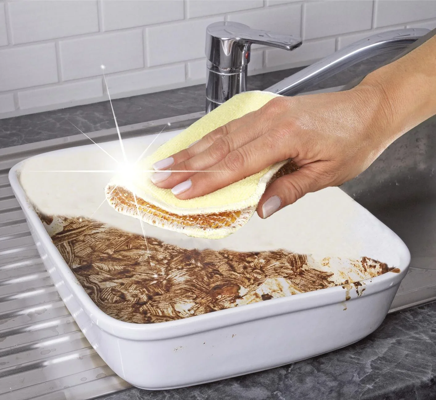 Mikrofaser - Kupfertuch 2 in 1, 2 Stück - 3