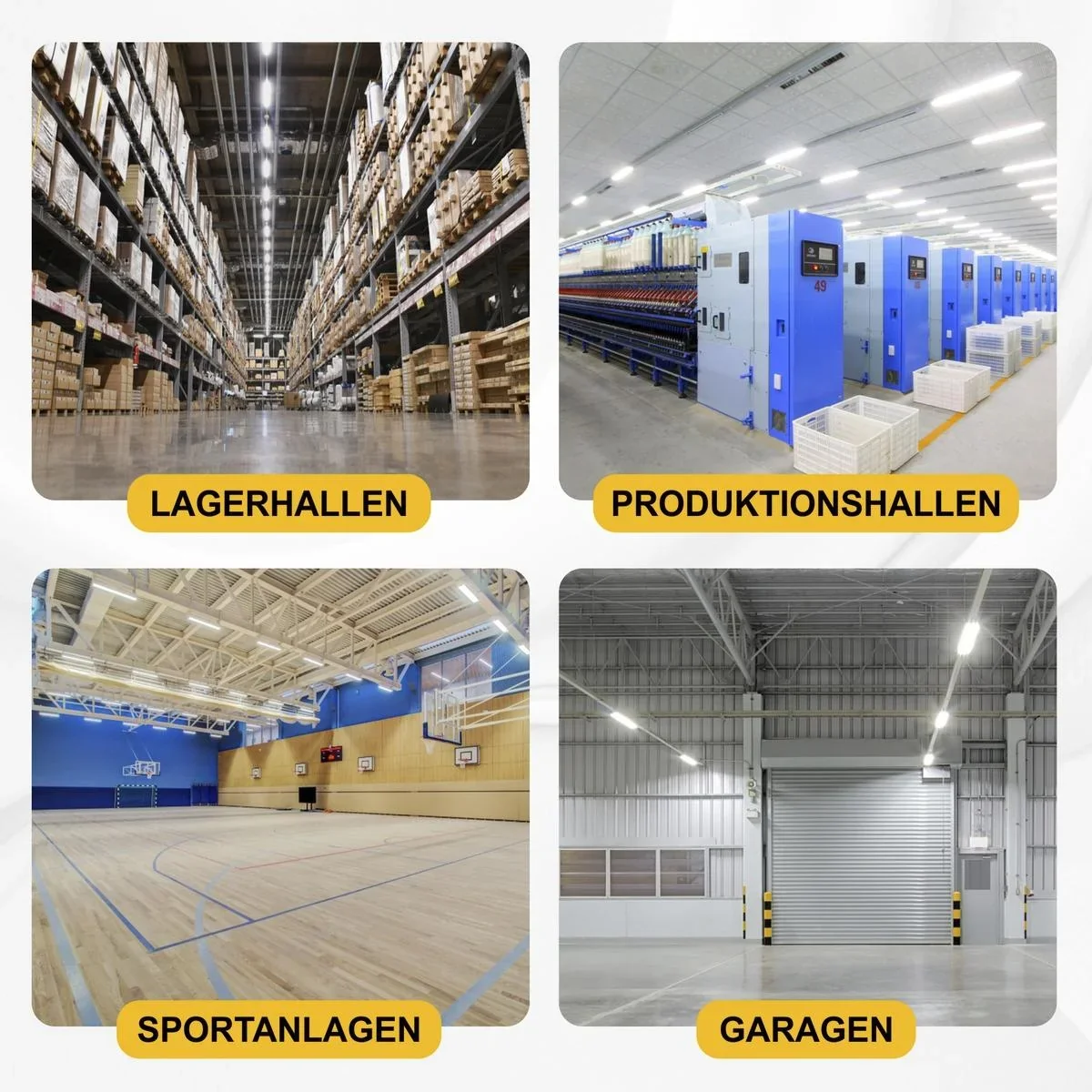 LED-HighBay in linearer Form bietet 50 W, 6000 lm, 5000 K (neutralweiß), IP65 & ENEC-Zertifizierung - 0