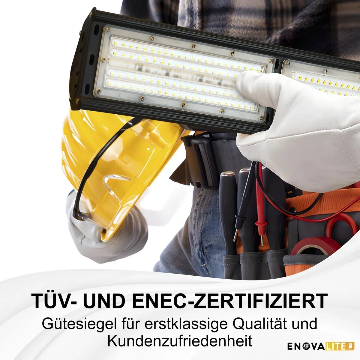 LED-HighBay in linearer Form bietet 50 W, 6000 lm, 5000 K (neutralweiß), IP65 & ENEC-Zertifizierung - 8