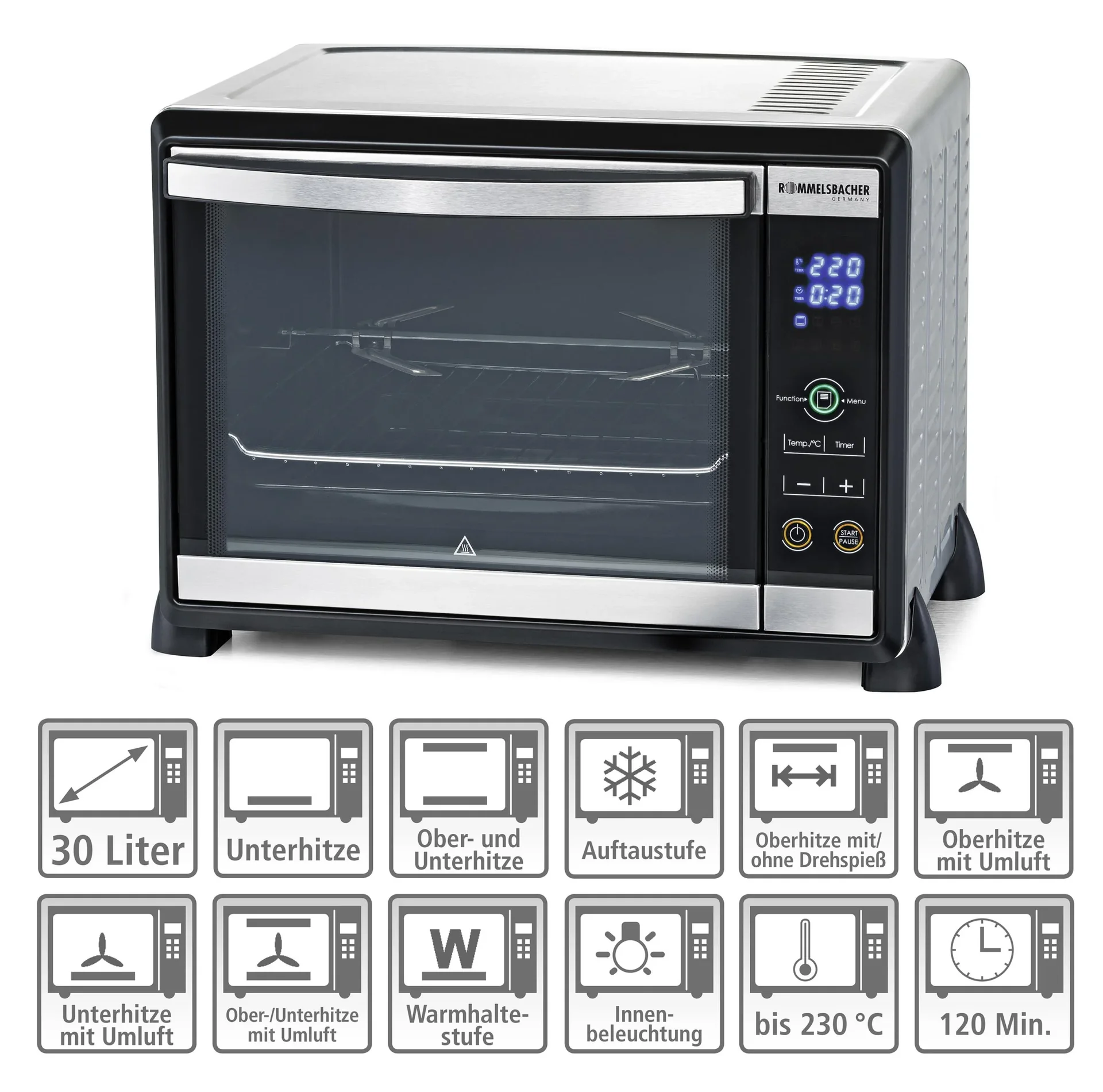 Elektronik Back & Grill Ofen BGE 1580/E - 1