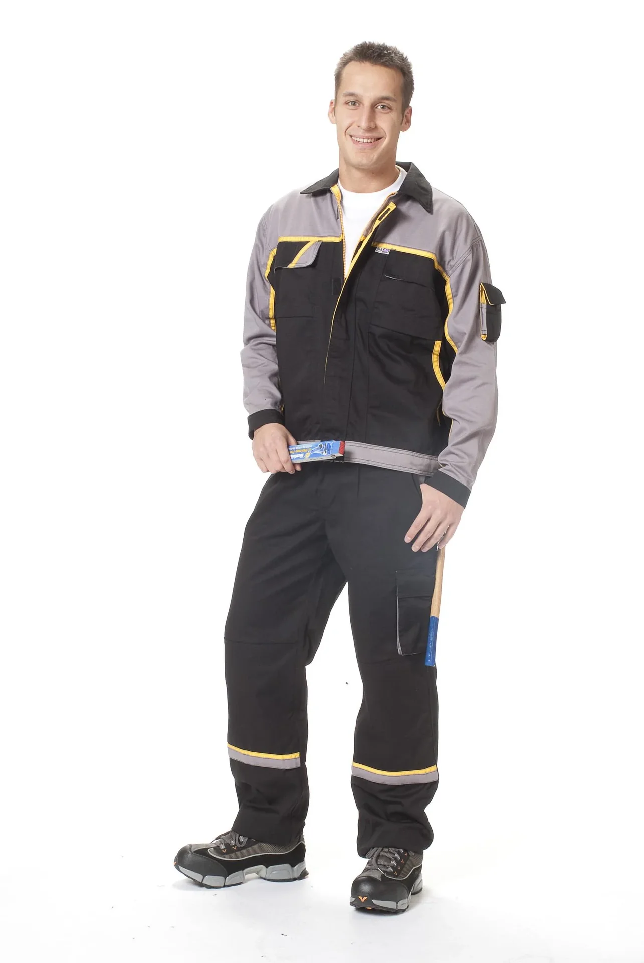 Arbeits Blouson, Farbe schwarz/grau, Gr.48 - 0