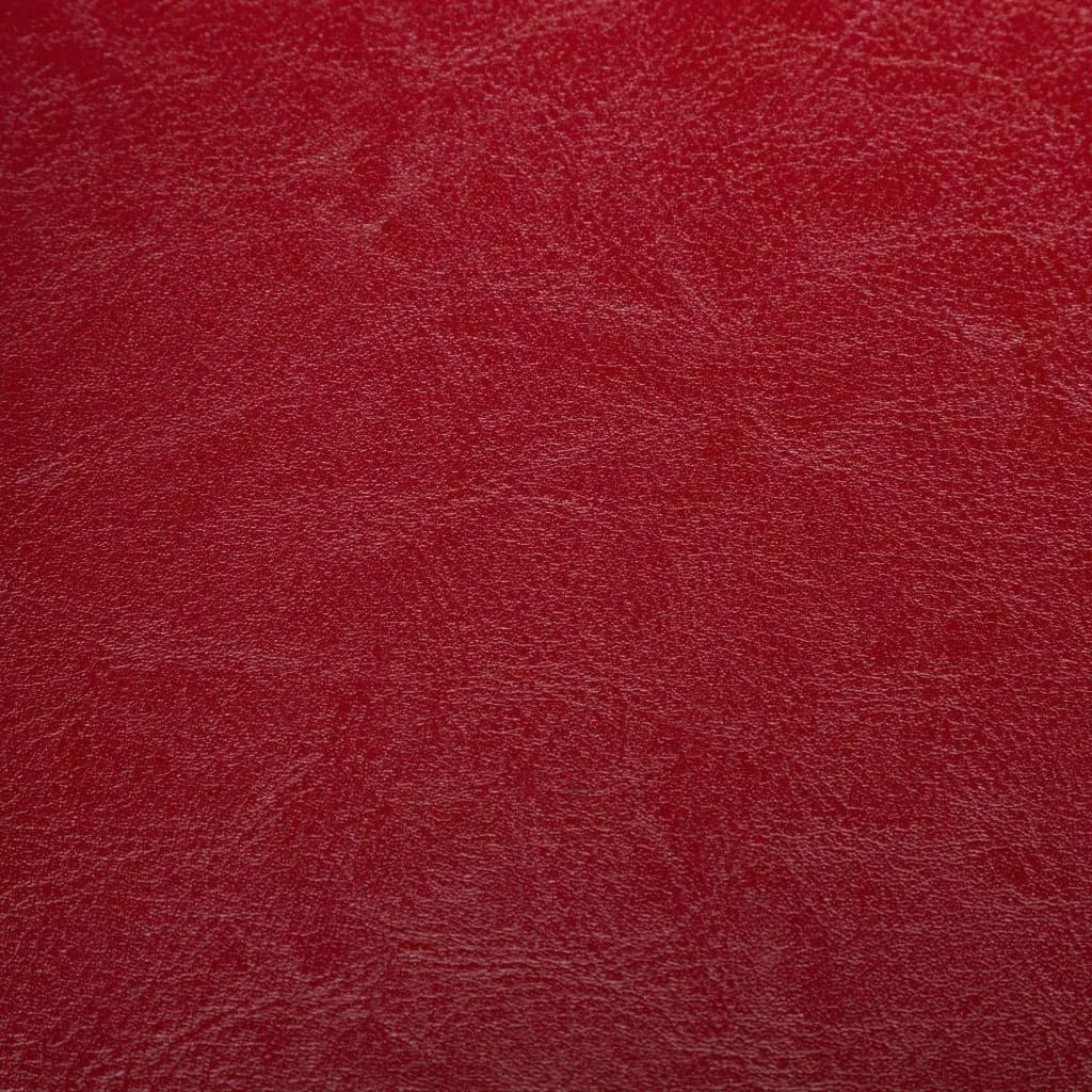 Schalensitz mit Fußhocker Kunstleder rot - 2