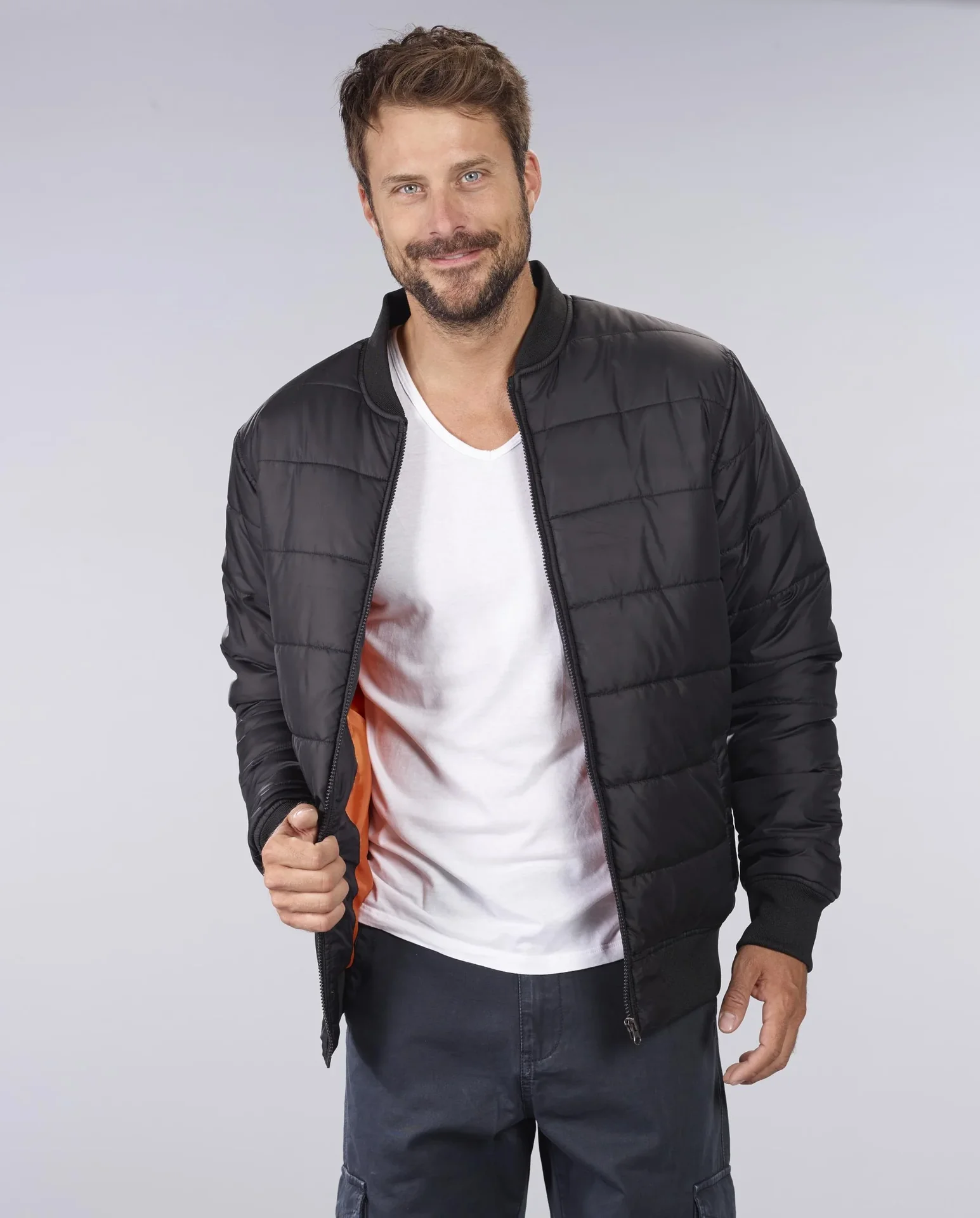 Bomberjacke AF1, Farbe schwarz, Gr.2XL - 5